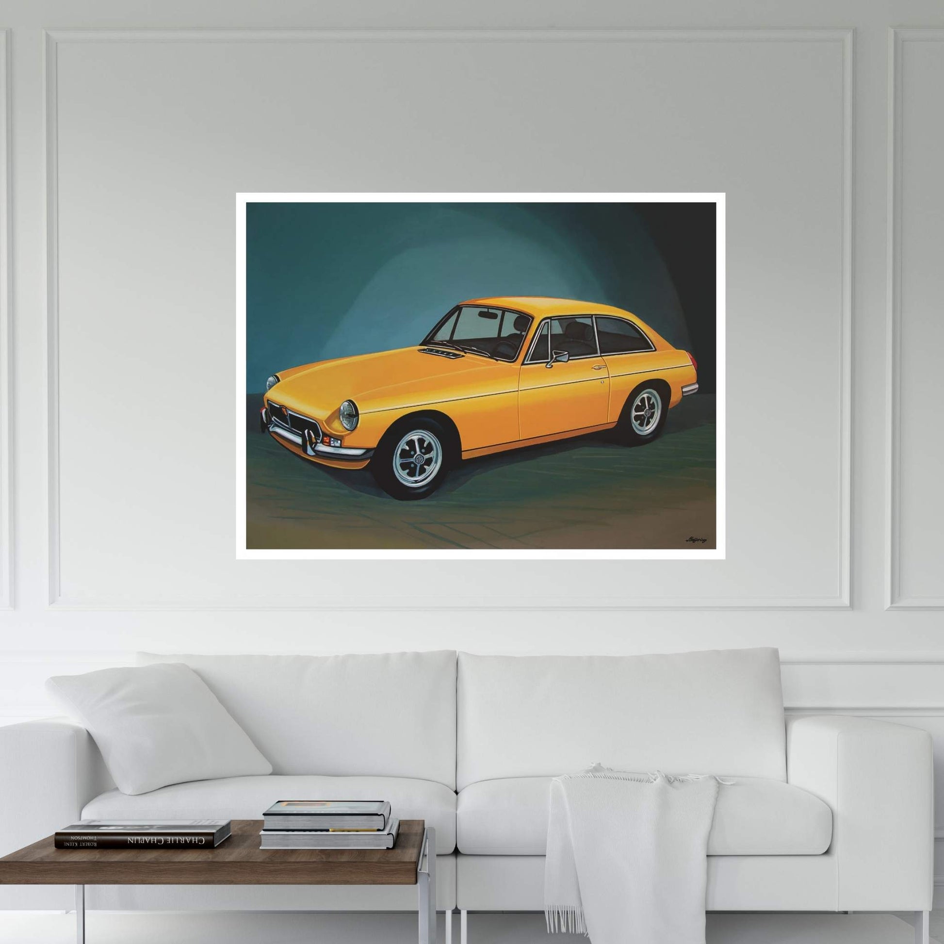 MGB GT 1966 Canvas Wall Art - Y Canvas