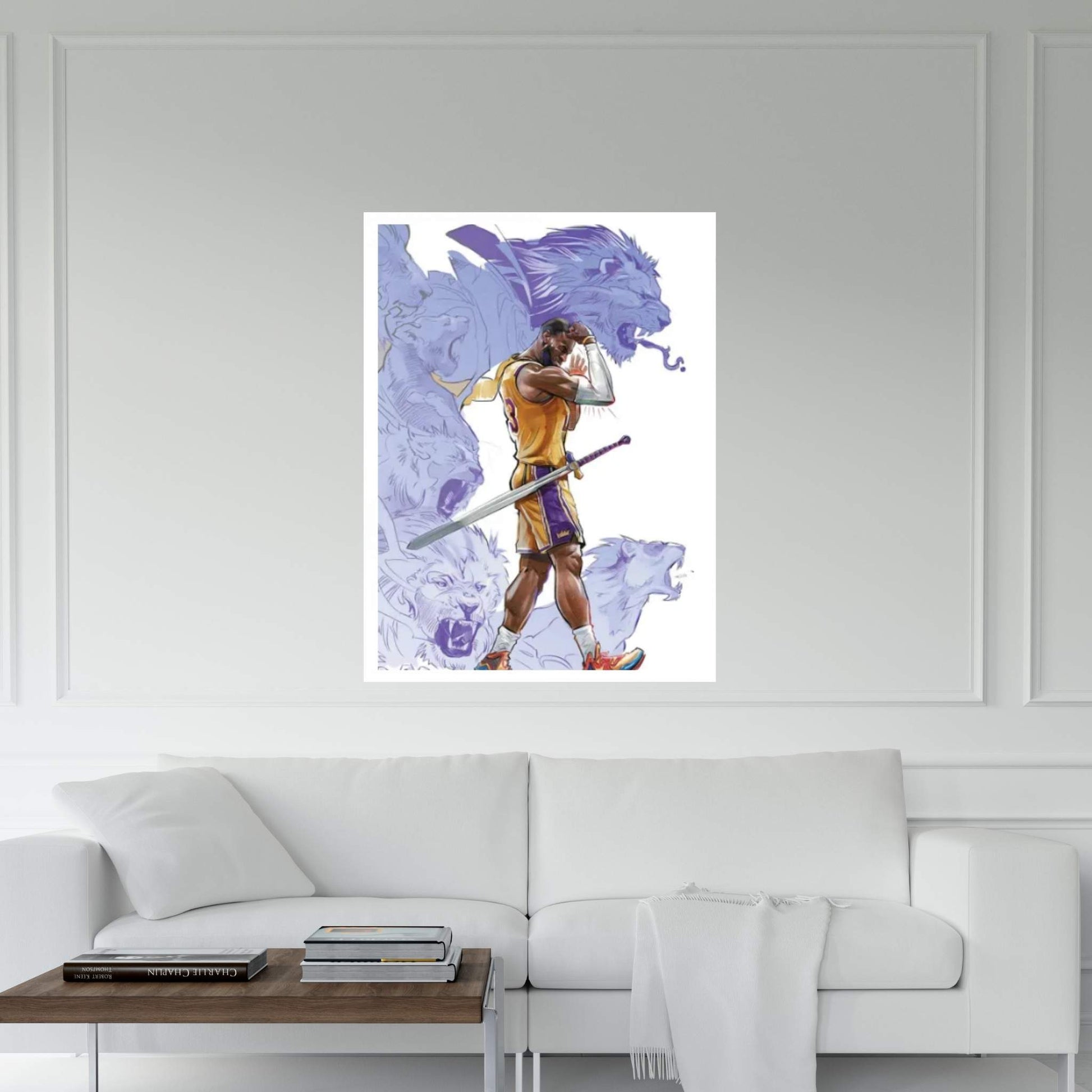 Lord Of Lions Canvas Wall Art - Y Canvas