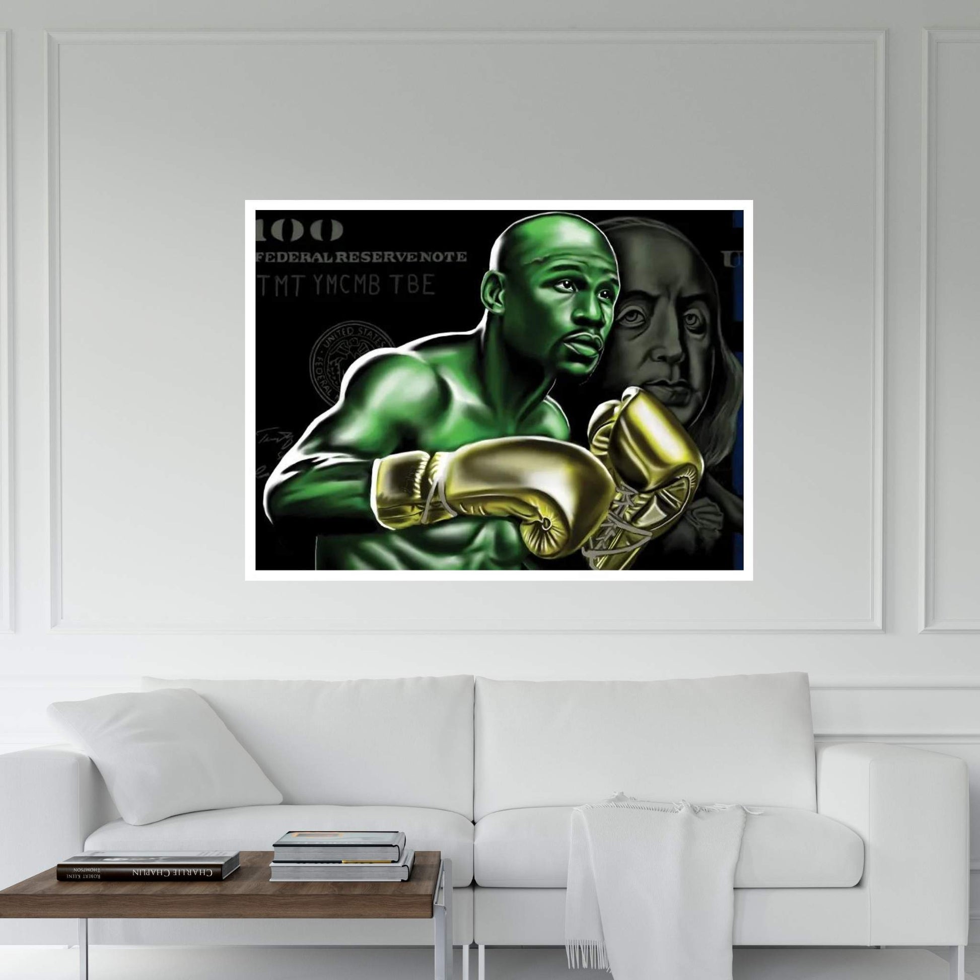 Floyd Mayweather-Money Canvas Wall Art - Y Canvas