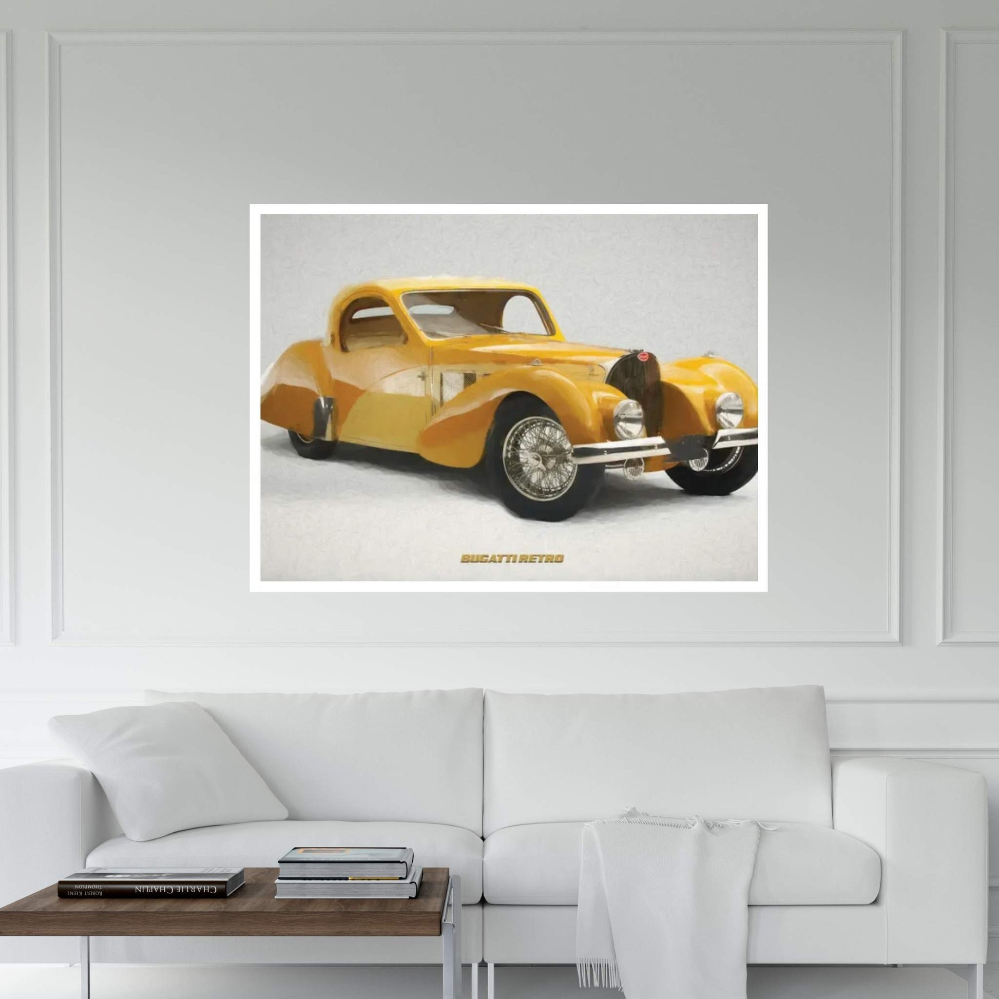 Bugatti Retro II Canvas Wall Art - Y Canvas