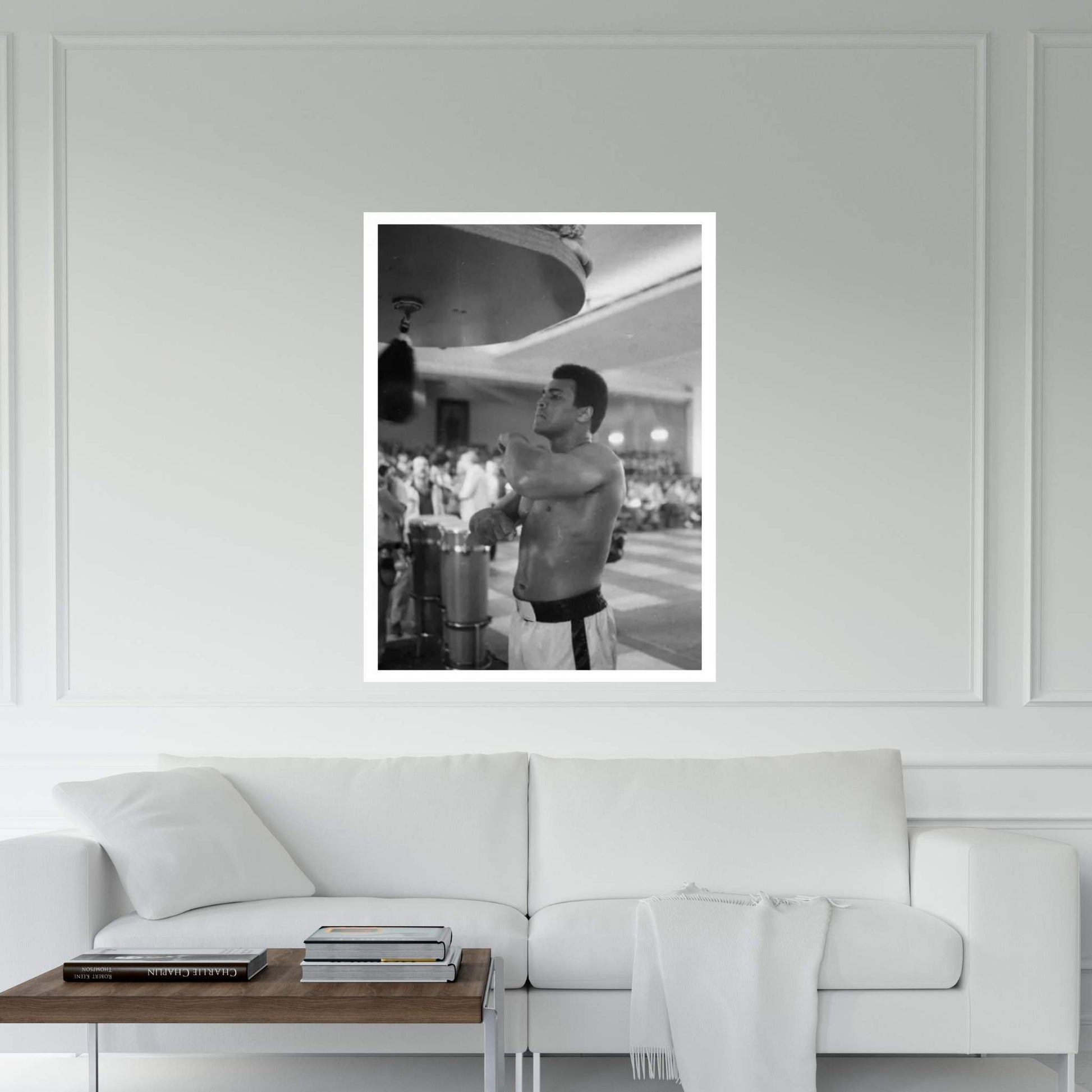 Speed Bag Work At Rumble In The Jungle™ Training Session V Canvas Wall Art - Y Canvas