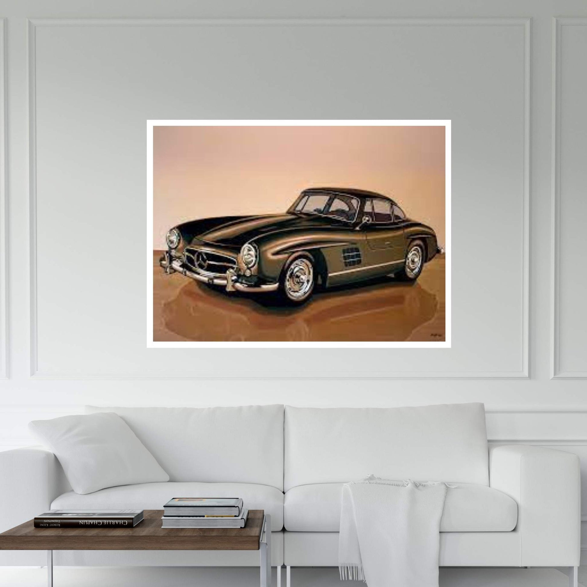 Mercedes Benz 300 SL 1954 Canvas Wall Art - Y Canvas