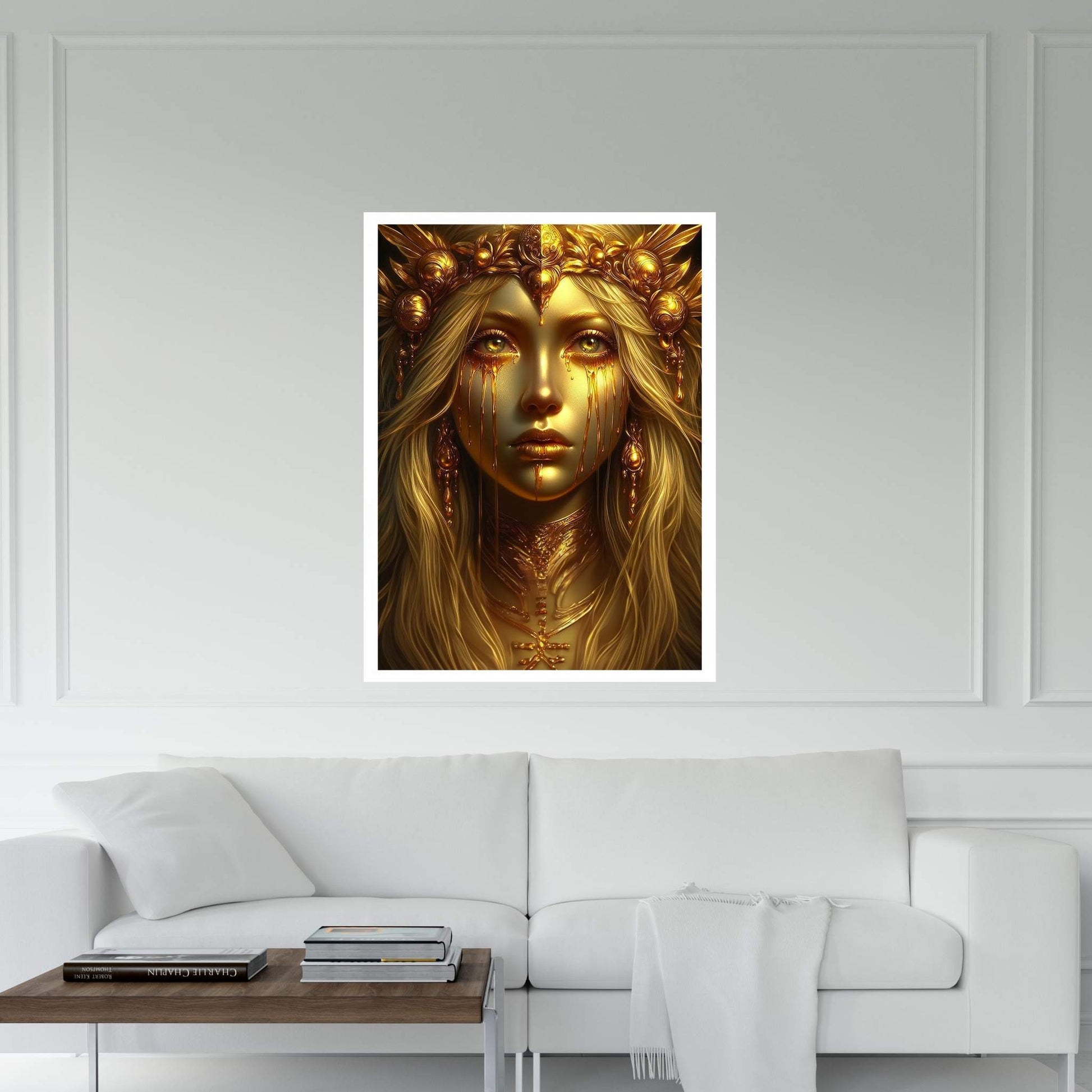The Golden Tears Gustav Klimt Modern Abstract Reproduction Canvas Wall Art - Y Canvas