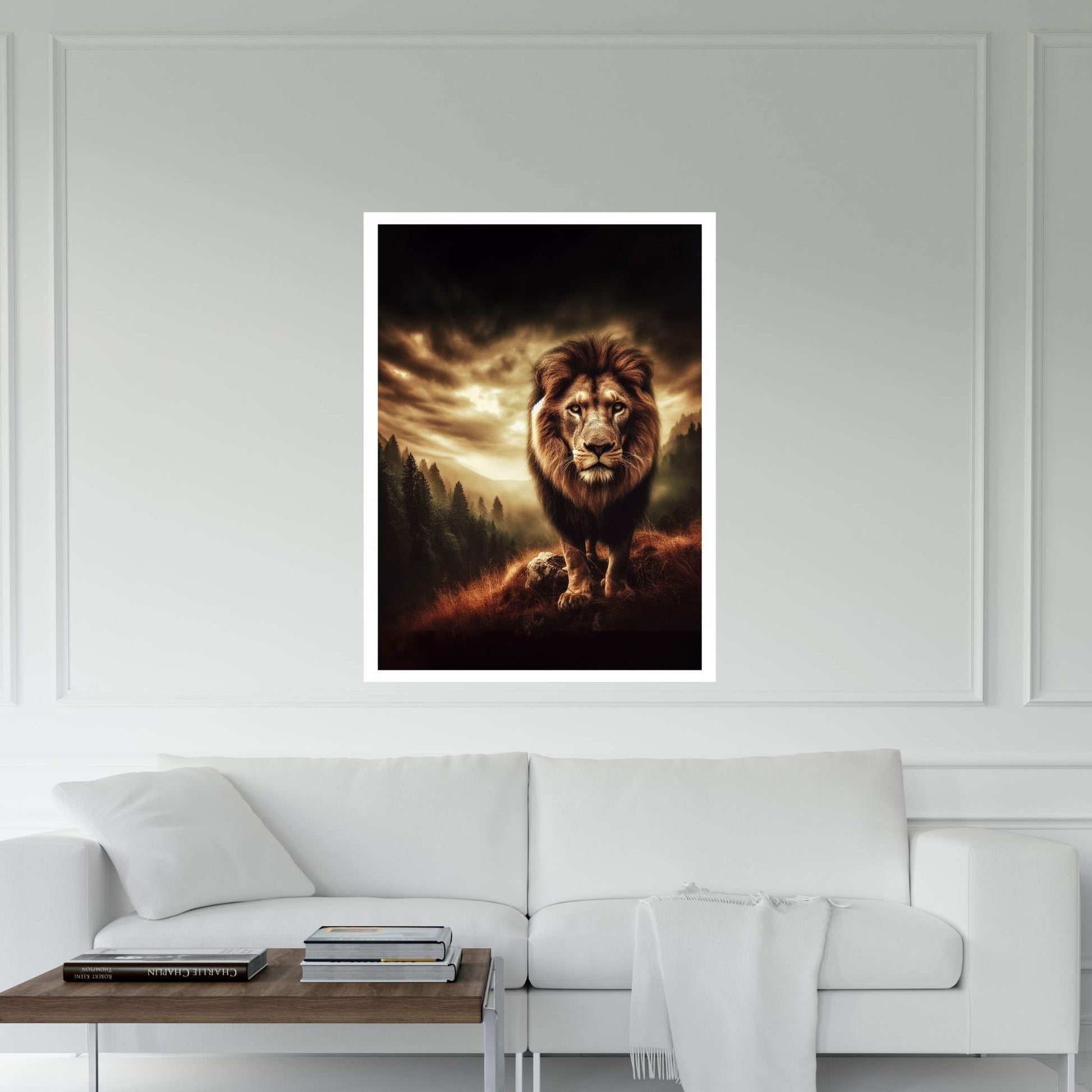 Lion Animal Canvas Wall Art Home Decor - Y Canvas