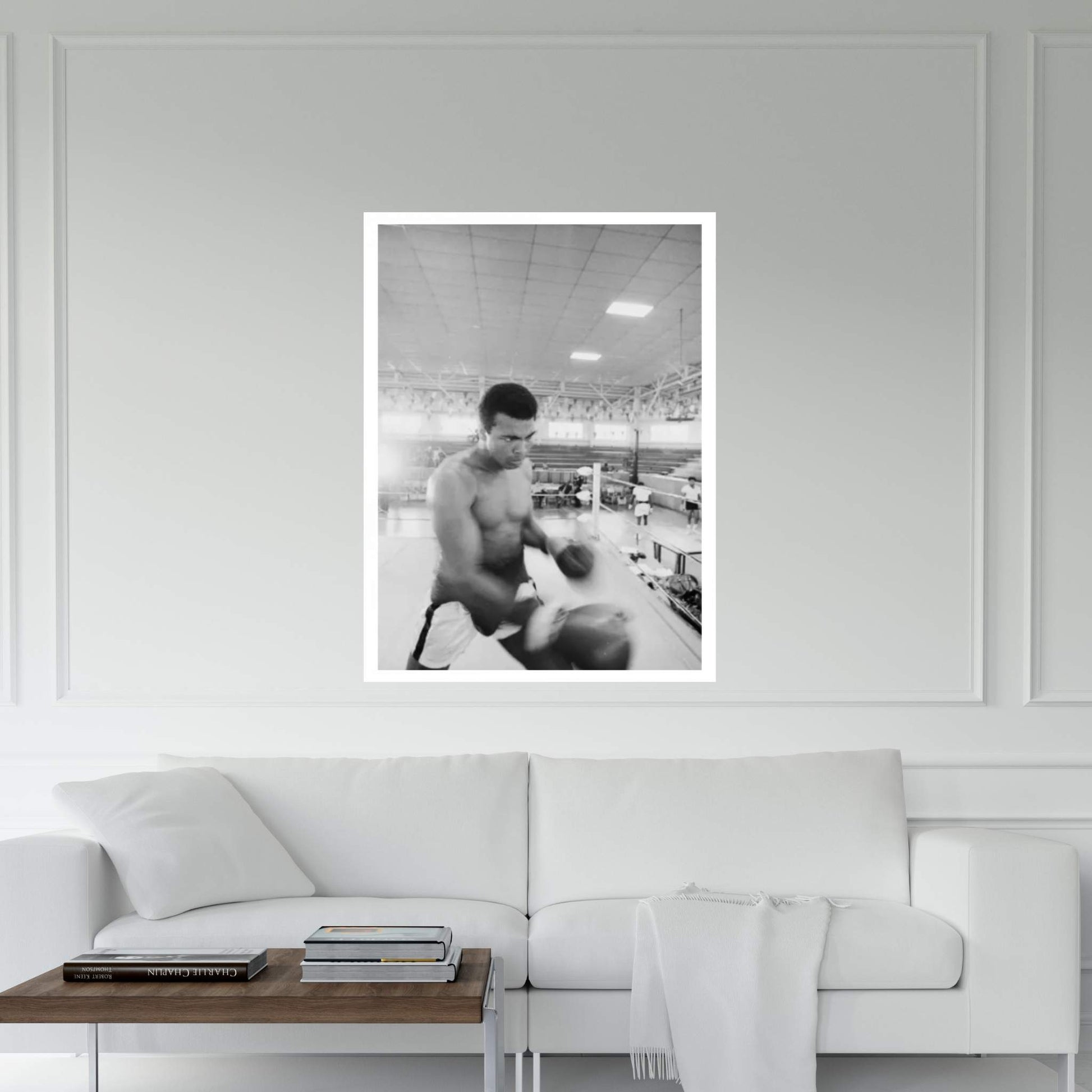 Blurred Motion View Of Muhammad Ali Sparring Canvas Wall Art - Y Canvas
