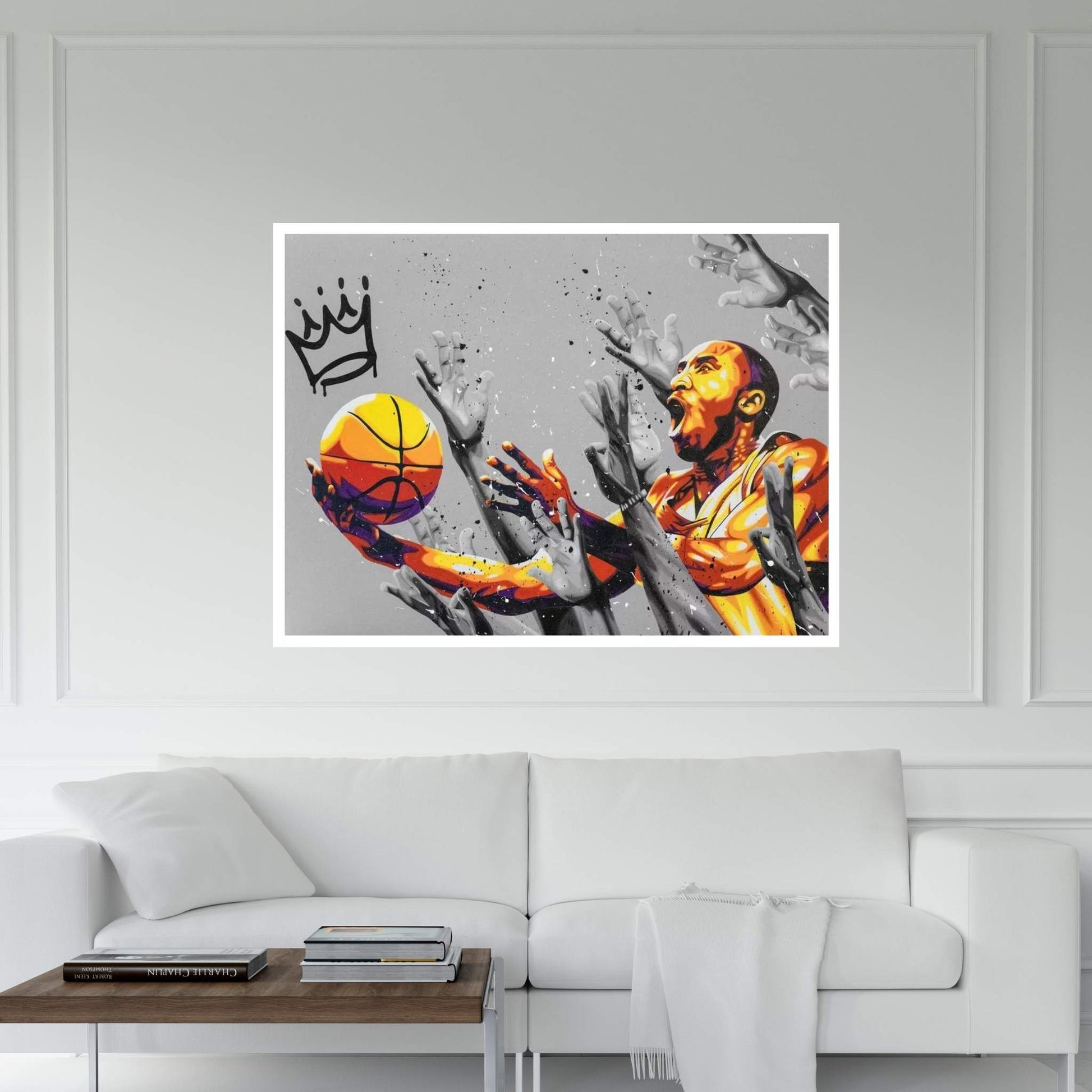 Kobe Crown Canvas Wall Art - Y Canvas