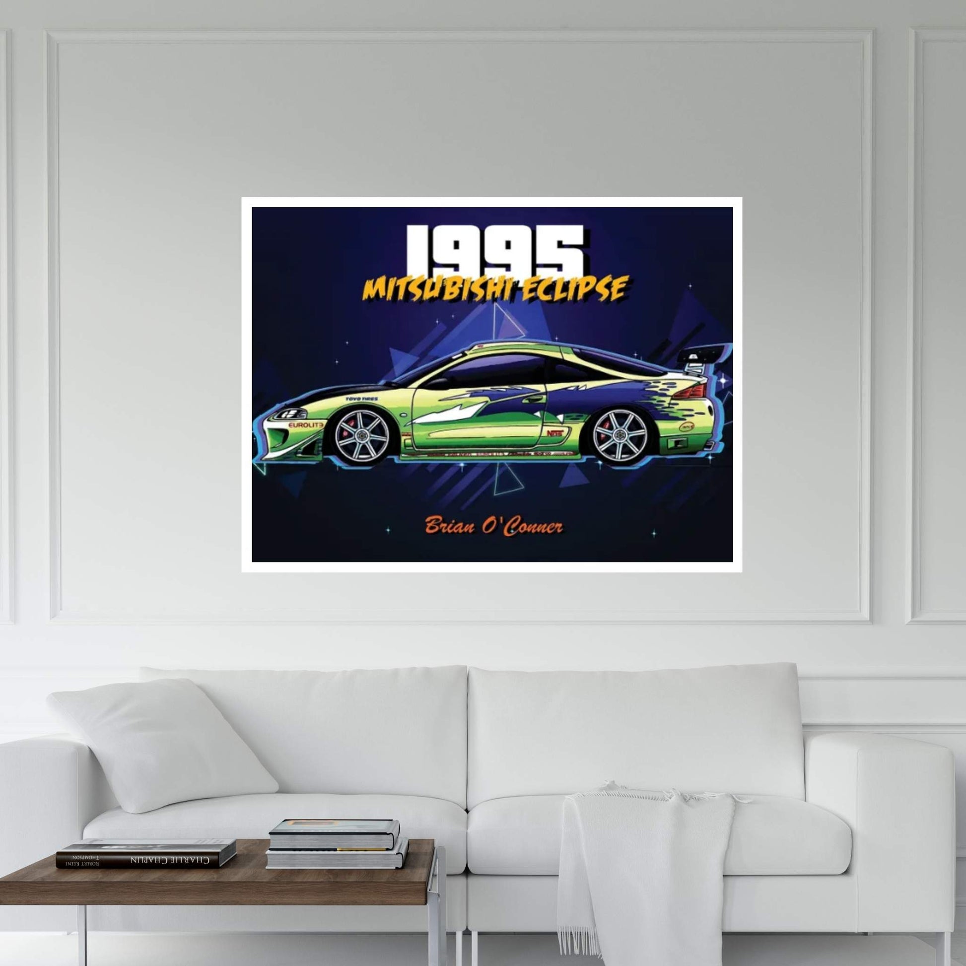 Brian Car Retro Canvas Wall Art - Y Canvas