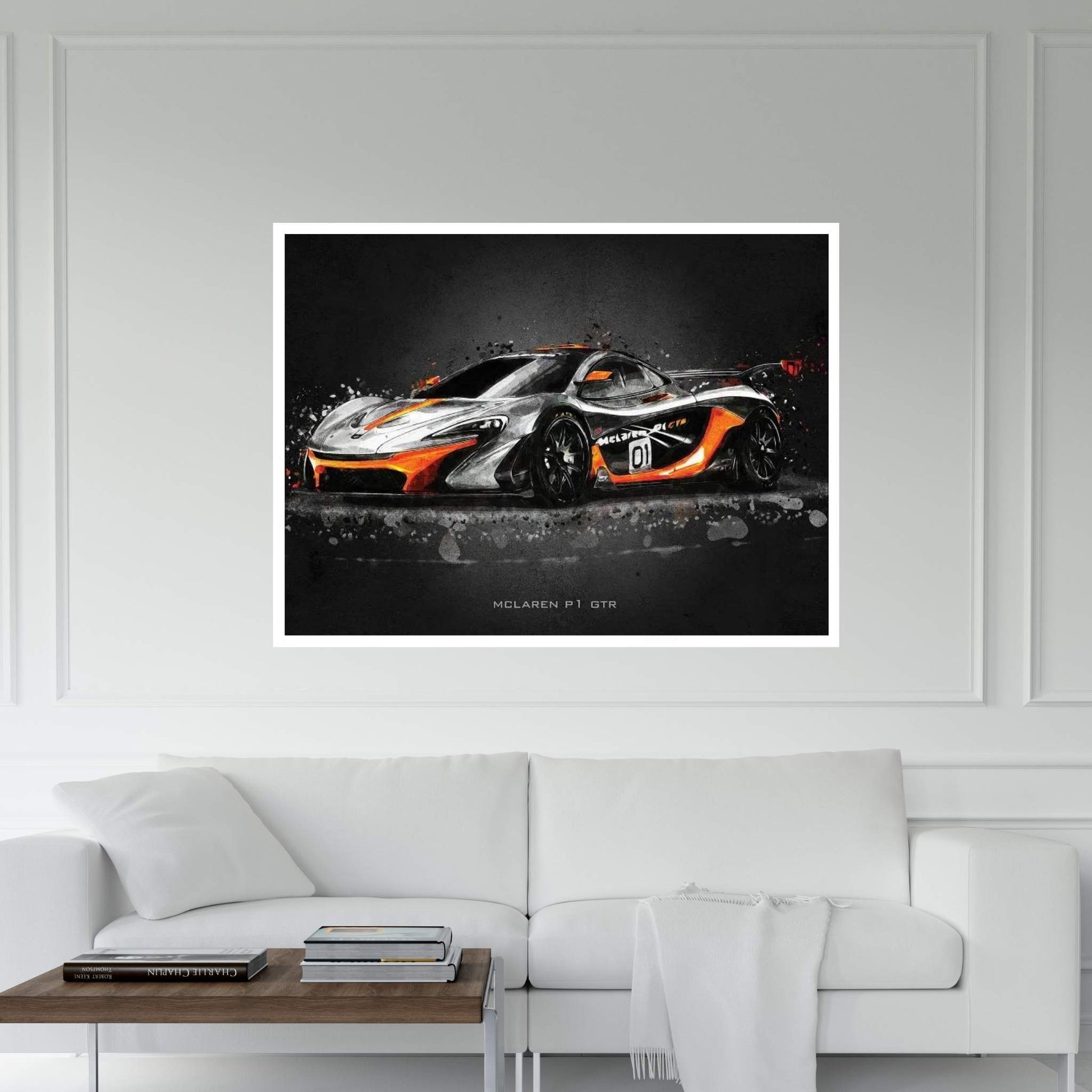 Mclaren P1 GTR Canvas Wall Art - Y Canvas