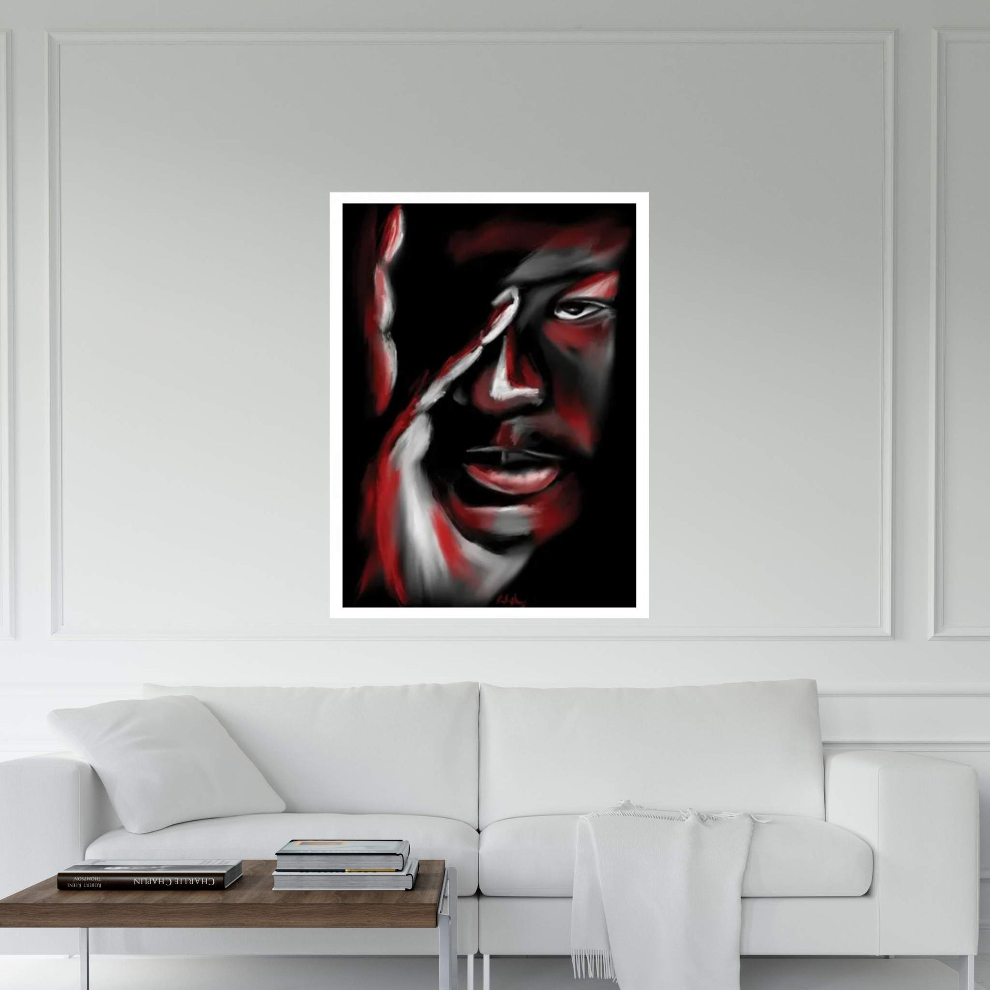 Jordan Serious Canvas Wall Art - Y Canvas
