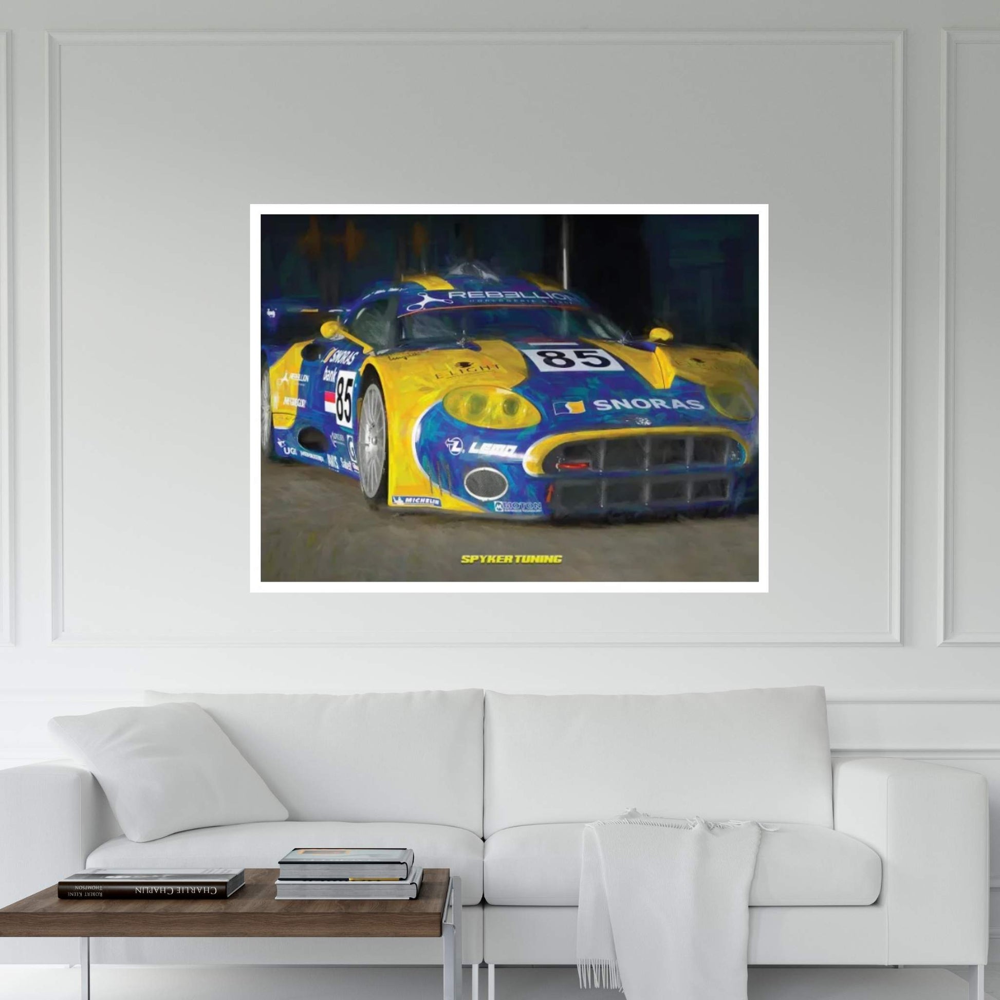 Spyker Tuning In Watercolor Canvas Wall Art - Y Canvas