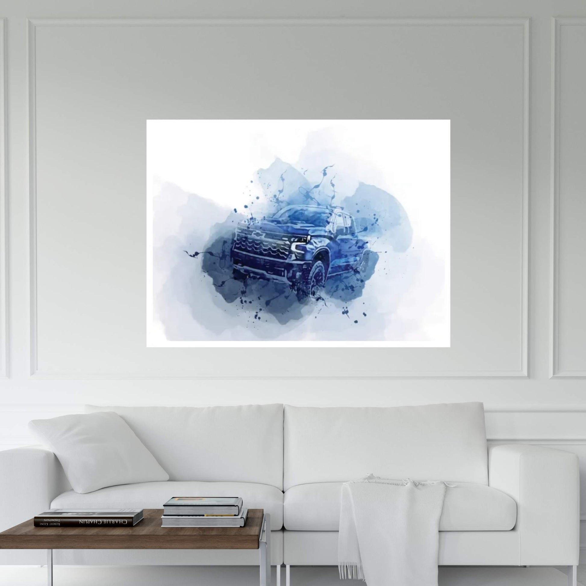 Chevrolet Silverado Zr2 River 2022 Cars Offroad Suvs Canvas Wall Art - Y Canvas