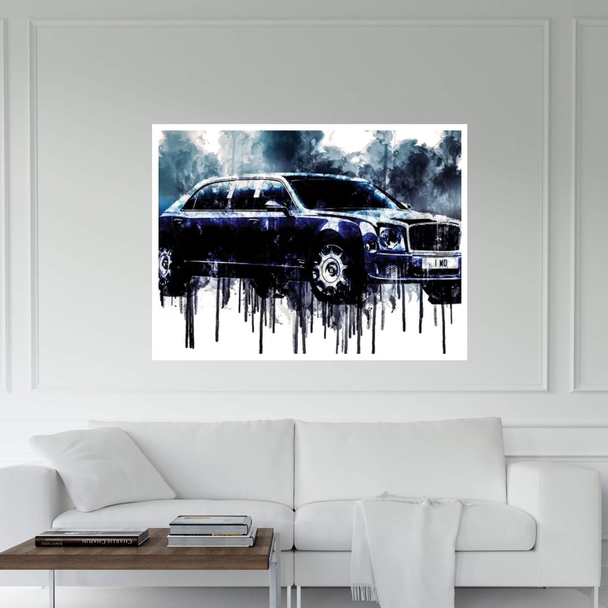 Car 2017 Bentley Mulsanne Grand Limousine Canvas Wall Art - Y Canvas