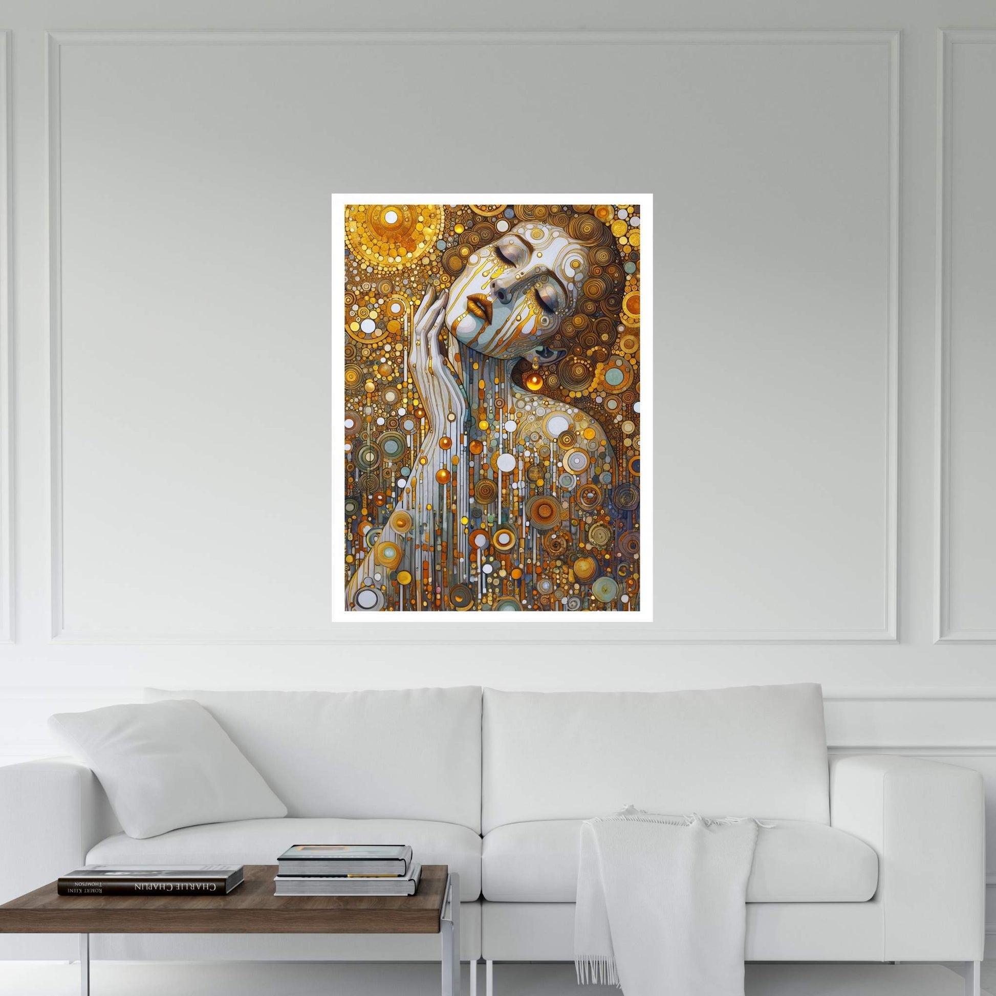 The Golden Tears Gustav Klimt Modern Abstract Reproduction Canvas Wall Art - Y Canvas