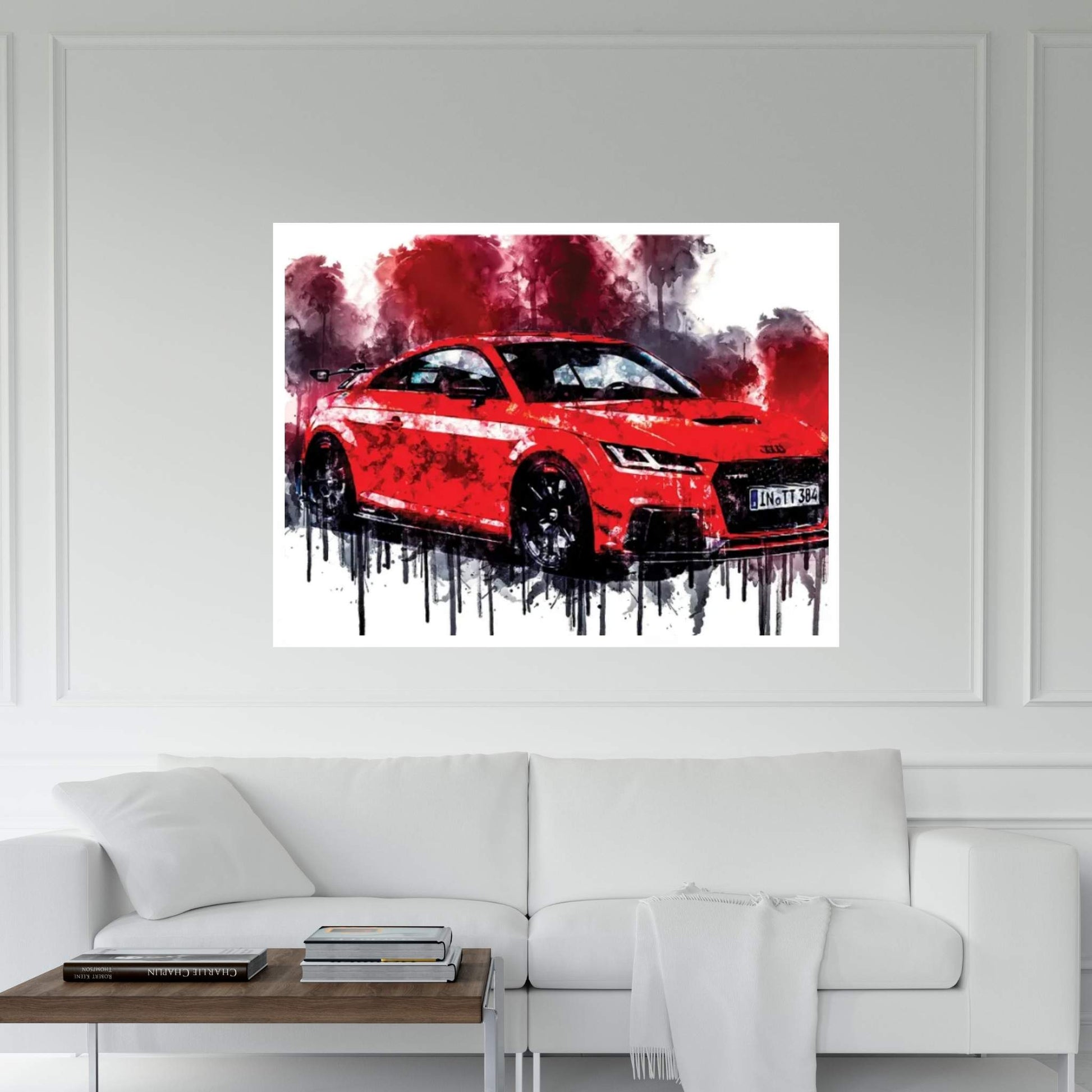 Audi TT RS Coupe 2018 Canvas Wall Art - Y Canvas