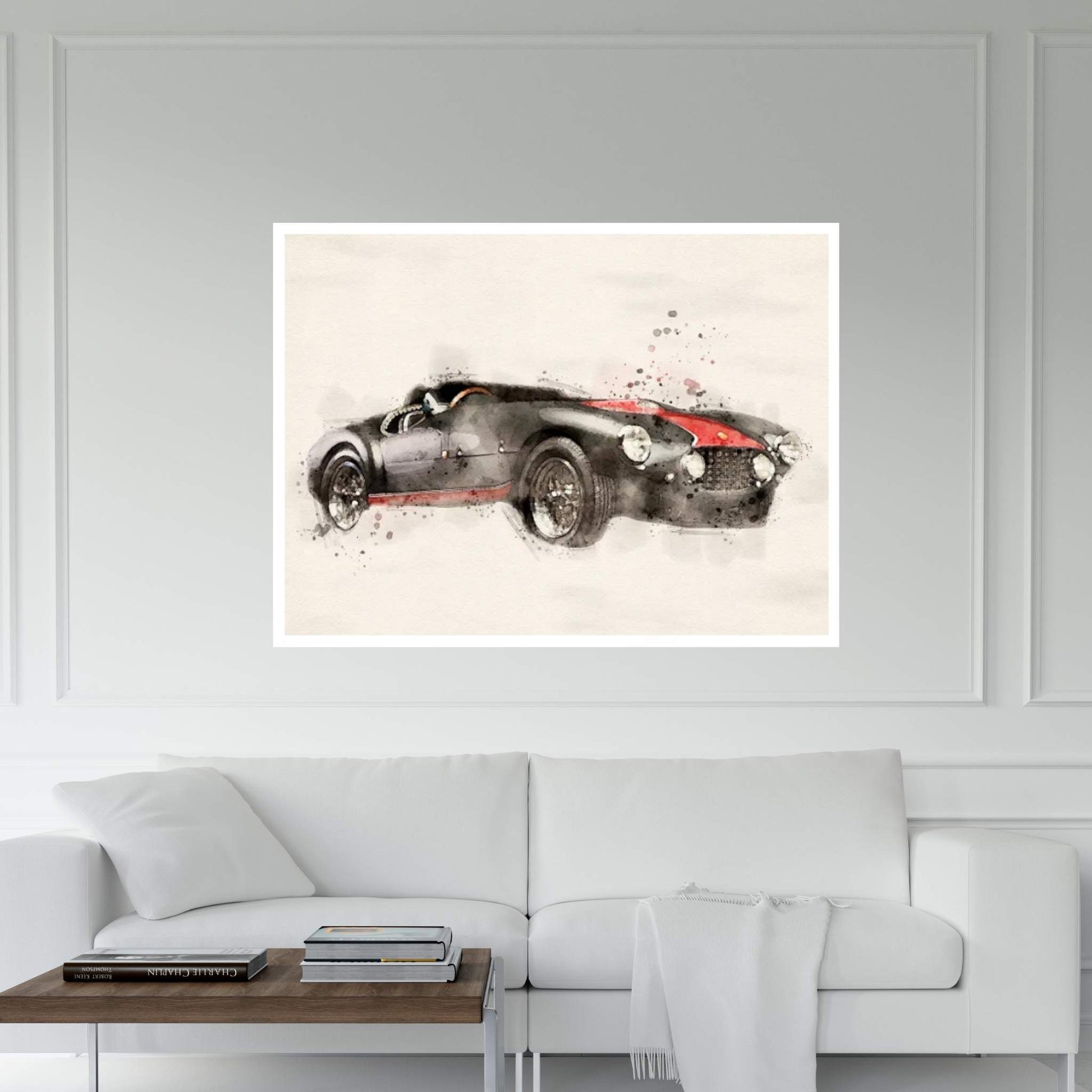 Ferrari Retro MCMLIII Canvas Wall Art - Y Canvas