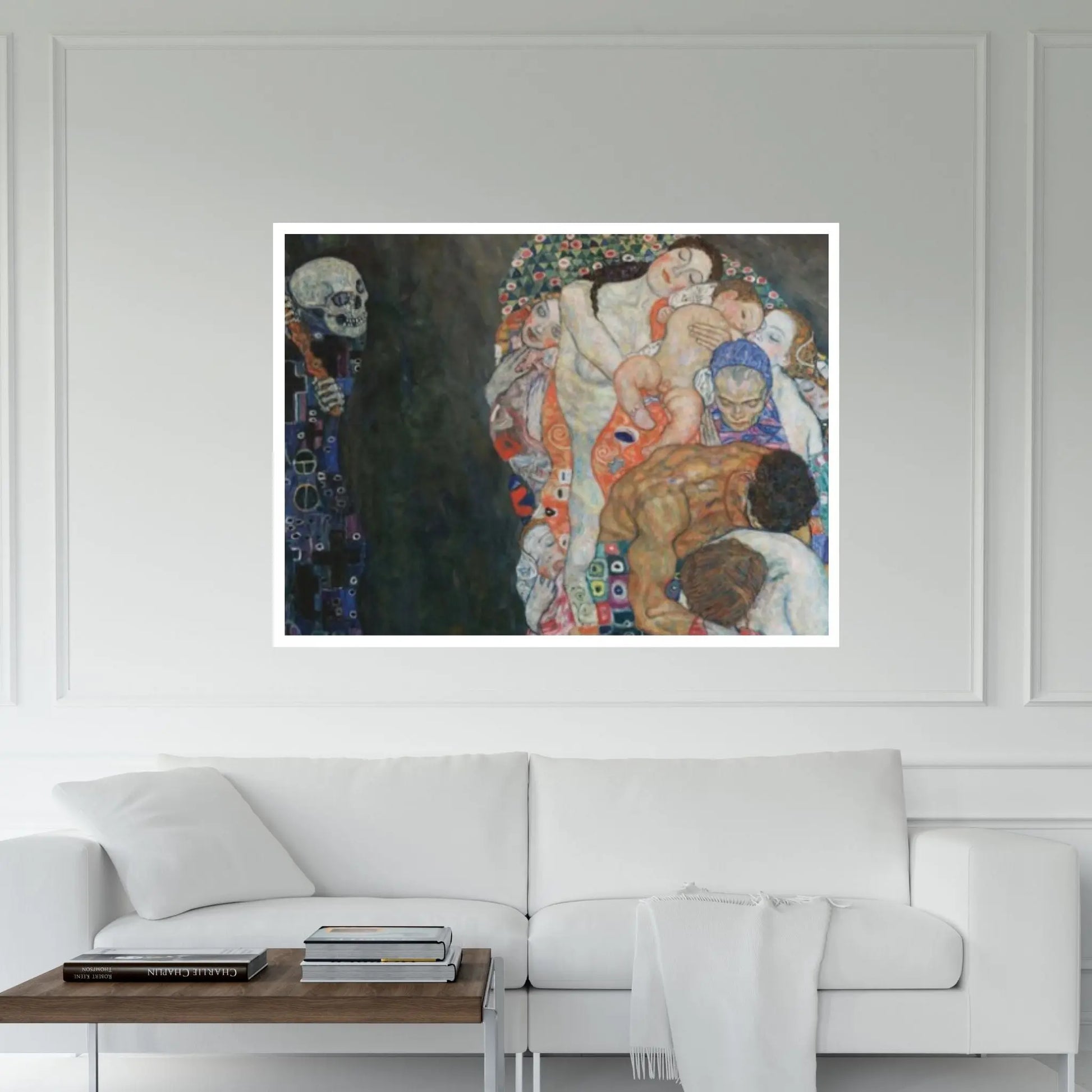 Gustav Klimt, Death And Life, Modern Abstract Art, Home Decor, Klimt Print Death And Life - Y Canvas