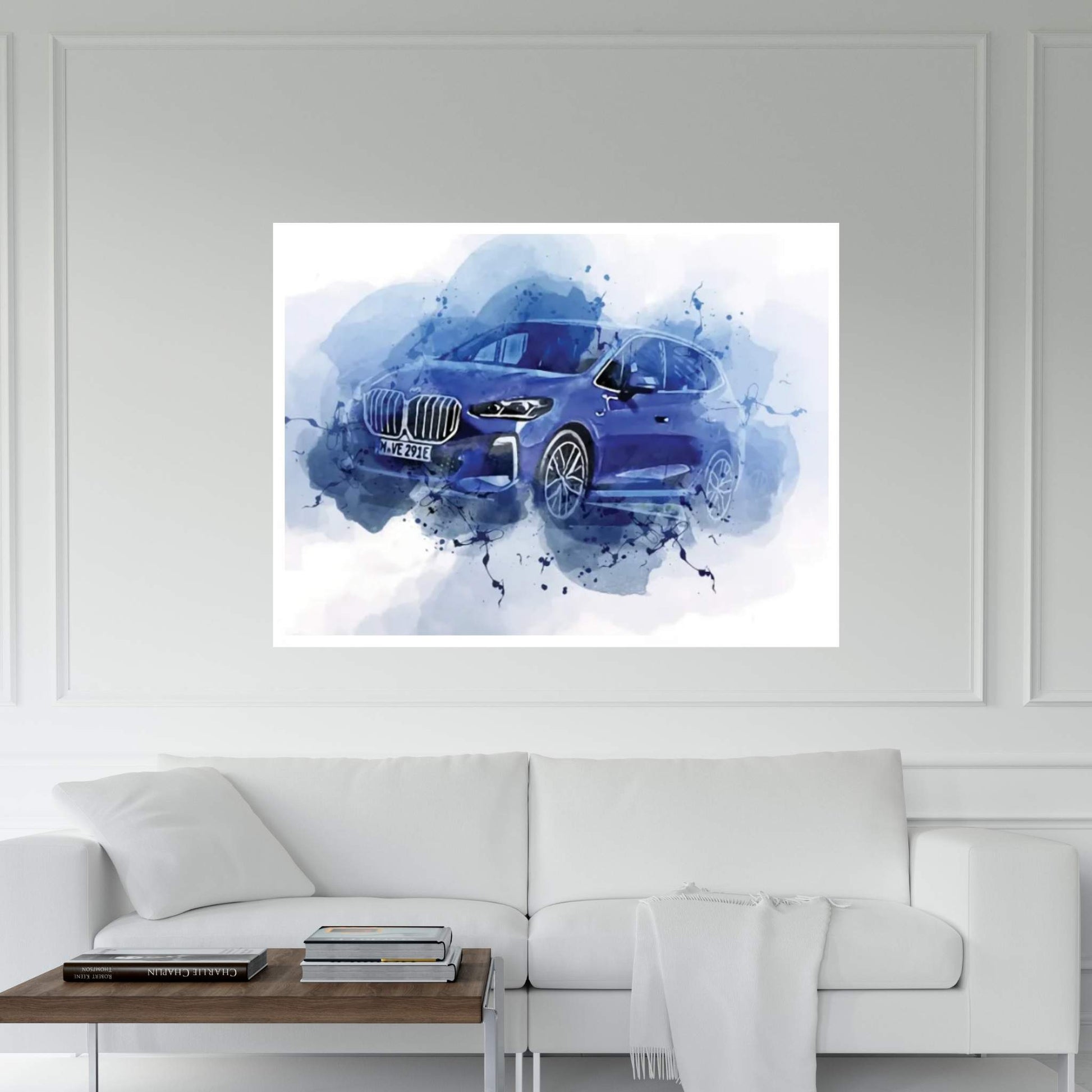 BMW 230E Xdrive Active Tourer M Sport 2021 Canvas Wall Art - Y Canvas