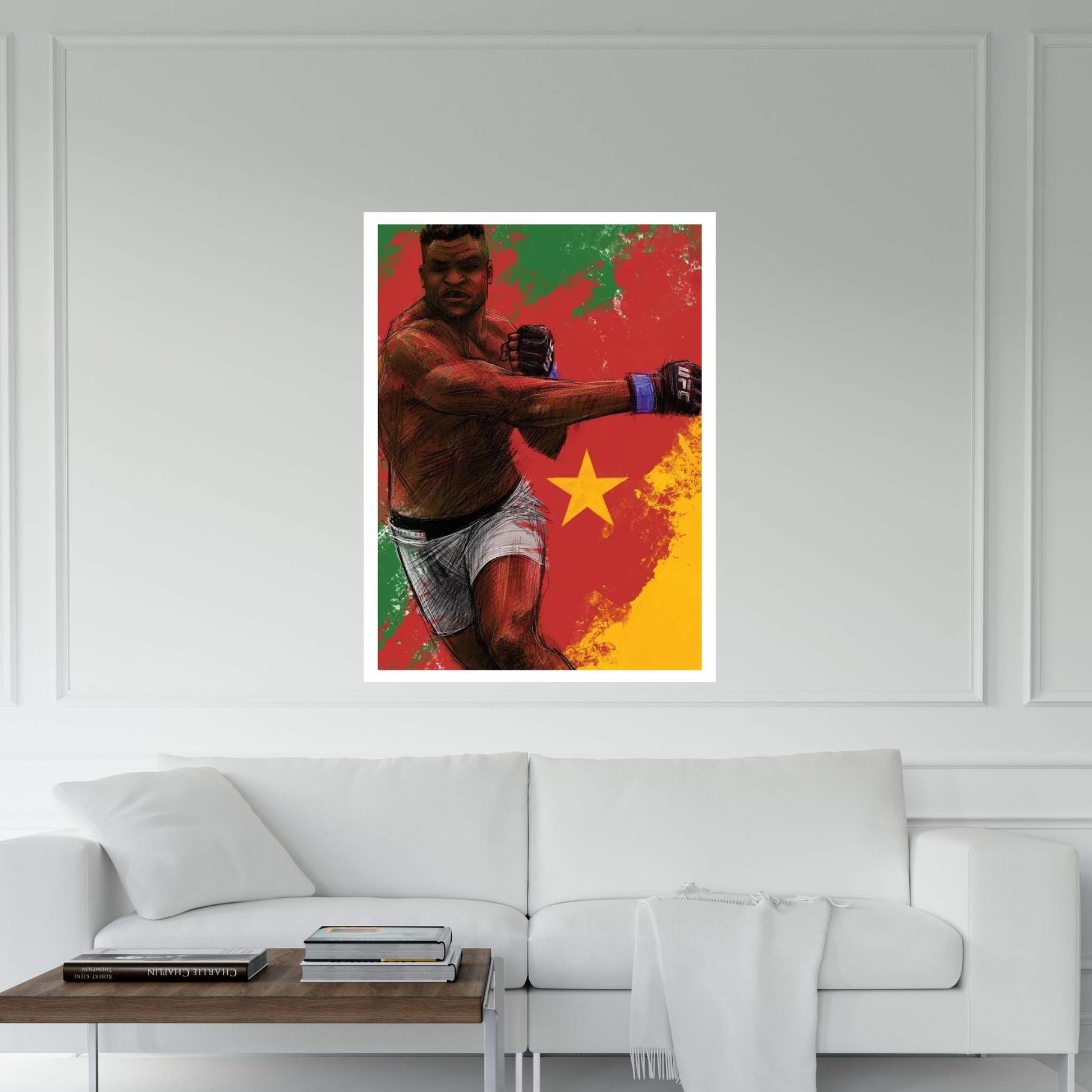 Francis Ngannou Canvas Wall Art - Y Canvas