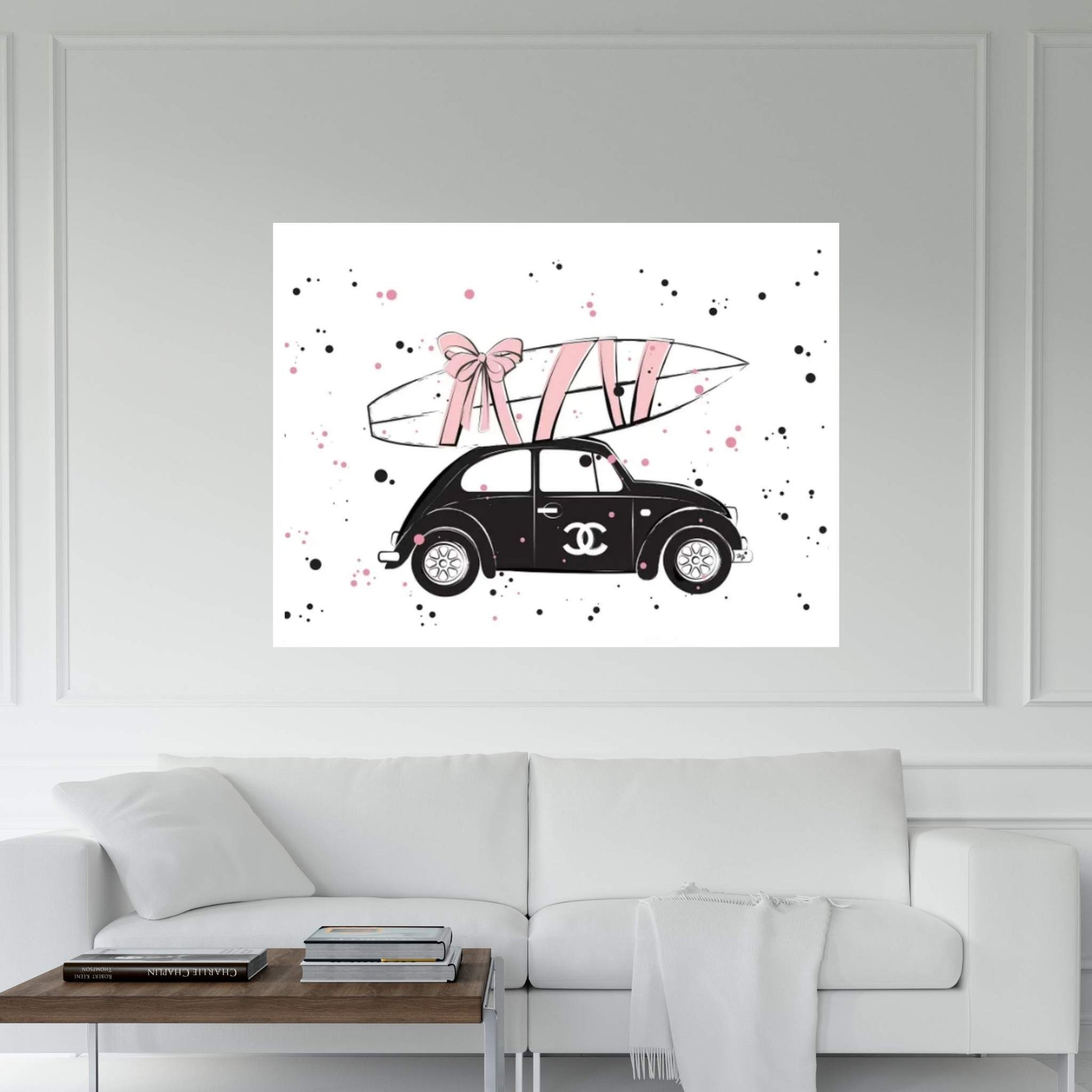 Chanel Car Canvas Wall Art - Y Canvas