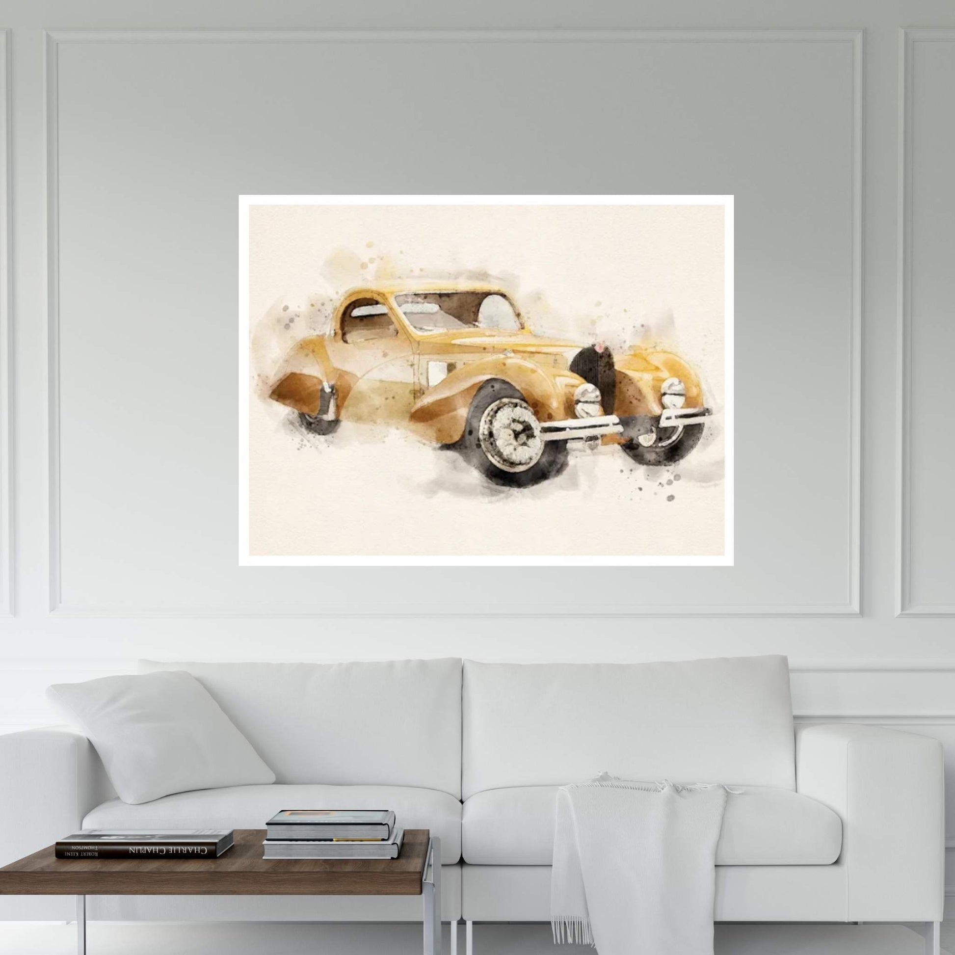 Bugatti Retro Vintage II Canvas Wall Art - Y Canvas