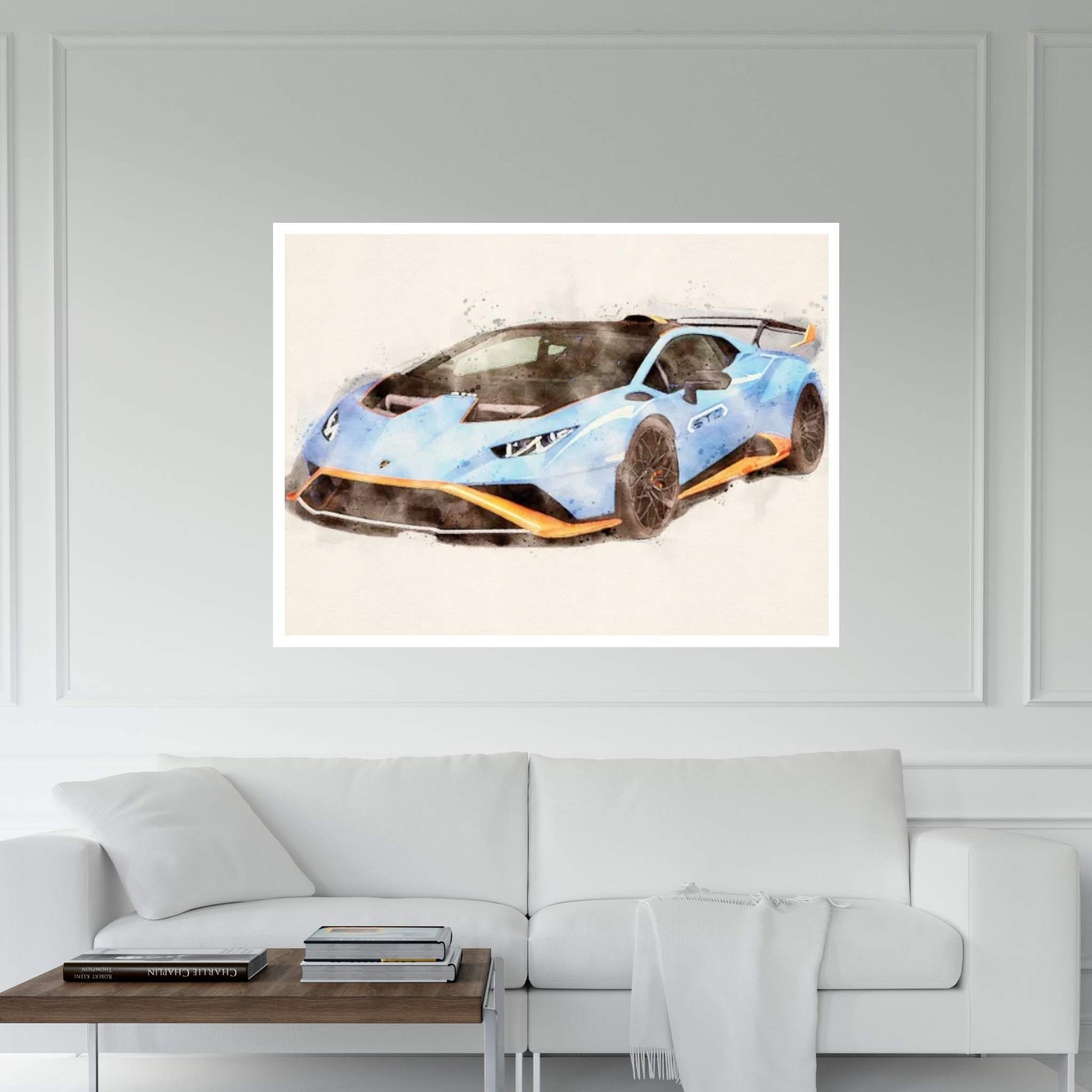 Lamborghini Metallic Canvas Wall Art - Y Canvas