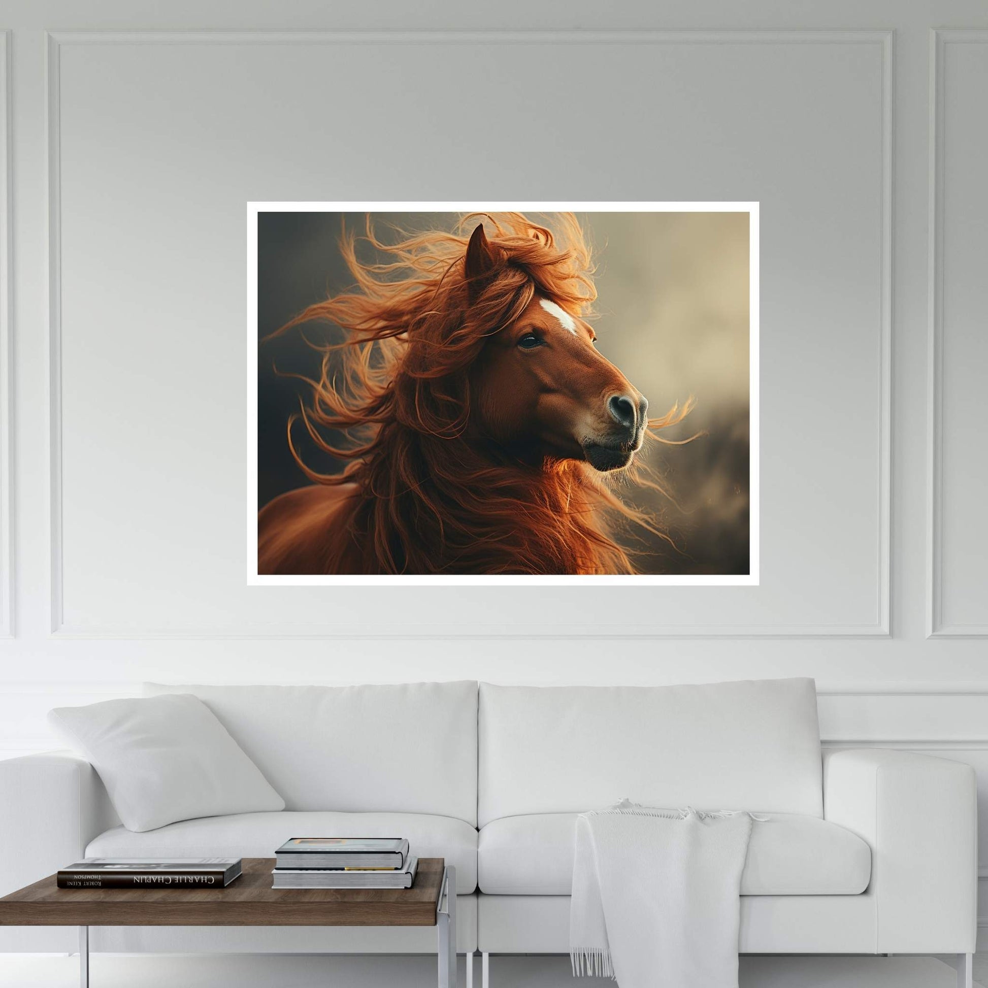 Beautiful Brown Horse Canvas Wall Art , Animal Wall Art - Y Canvas