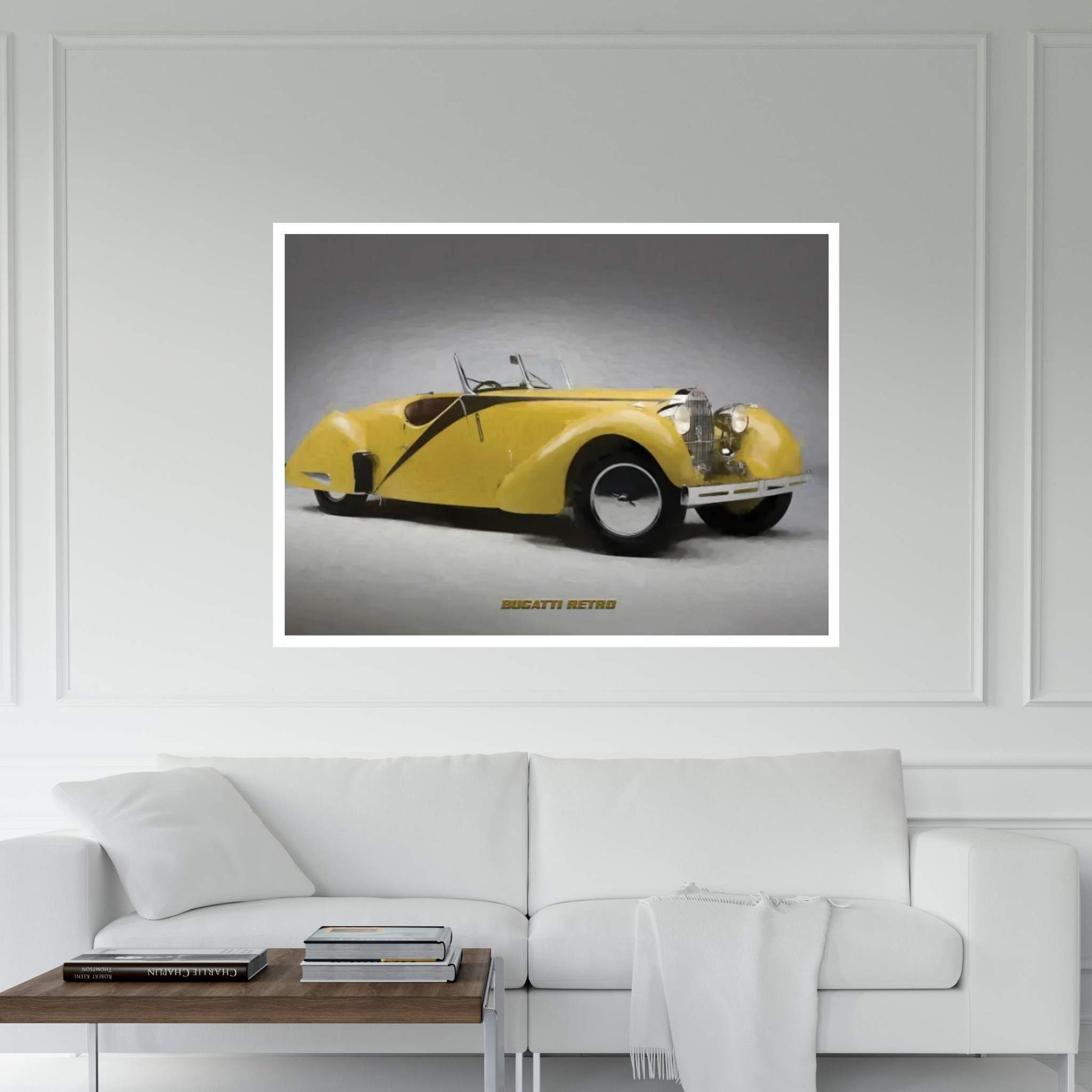 Bugatti Retro Canvas Wall Art - Y Canvas