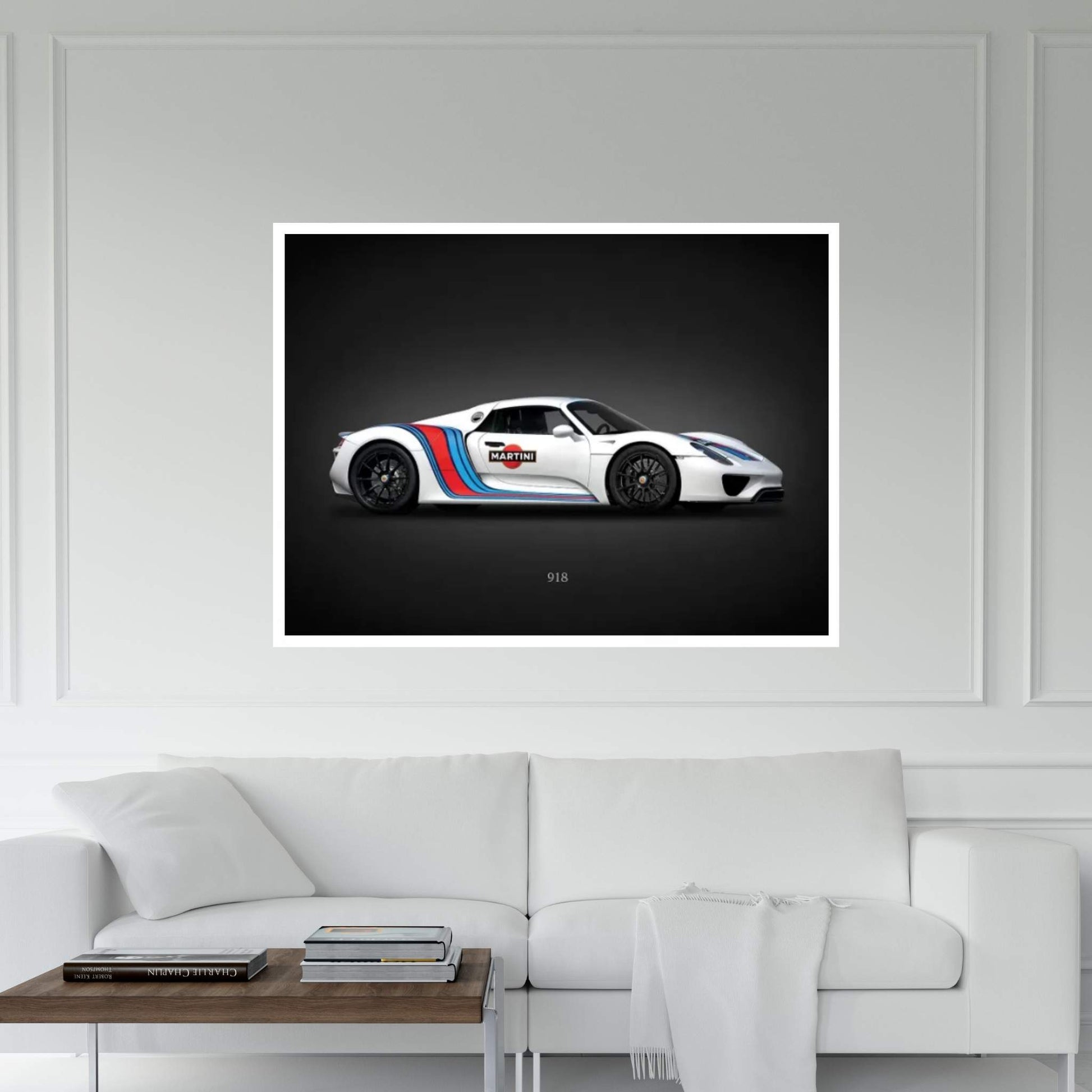 Porsche 918 Martini Canvas Wall Art - Y Canvas