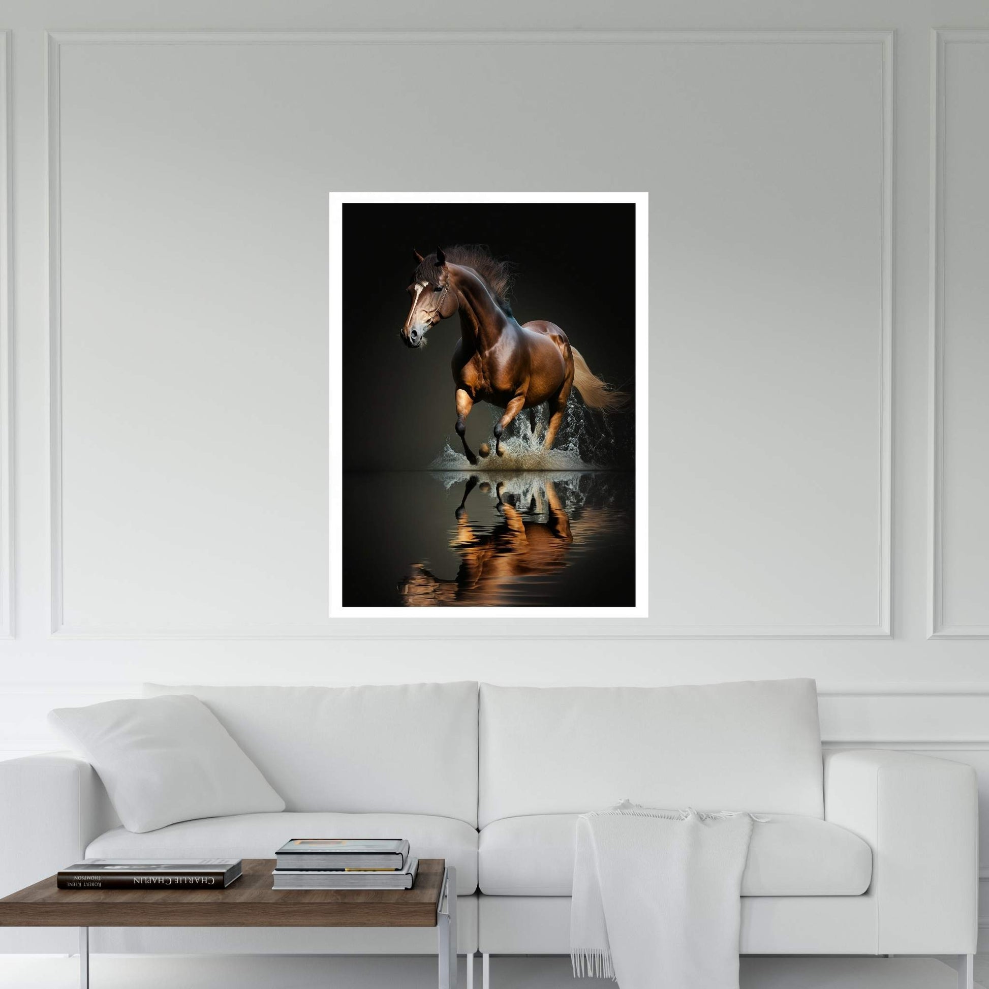 Beautiful Brown Horse Canvas Wall Art , Animal Wall Art - Y Canvas