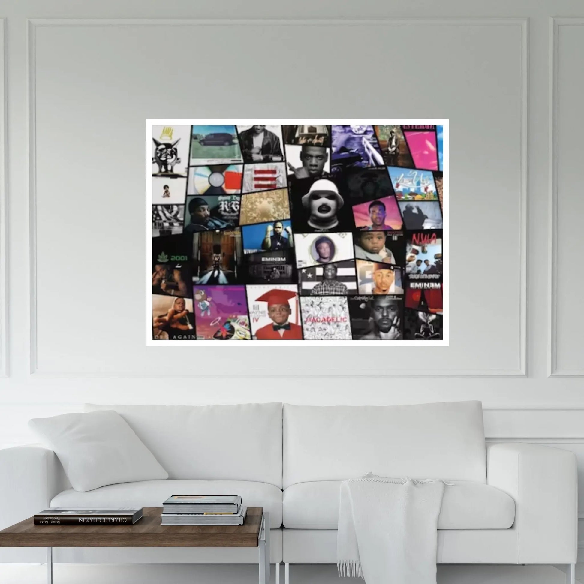 Rap Album Cover Collage Hip Hop Music Canvas Painting Wall Art Rapper Print Musician Gift - Y Canvas