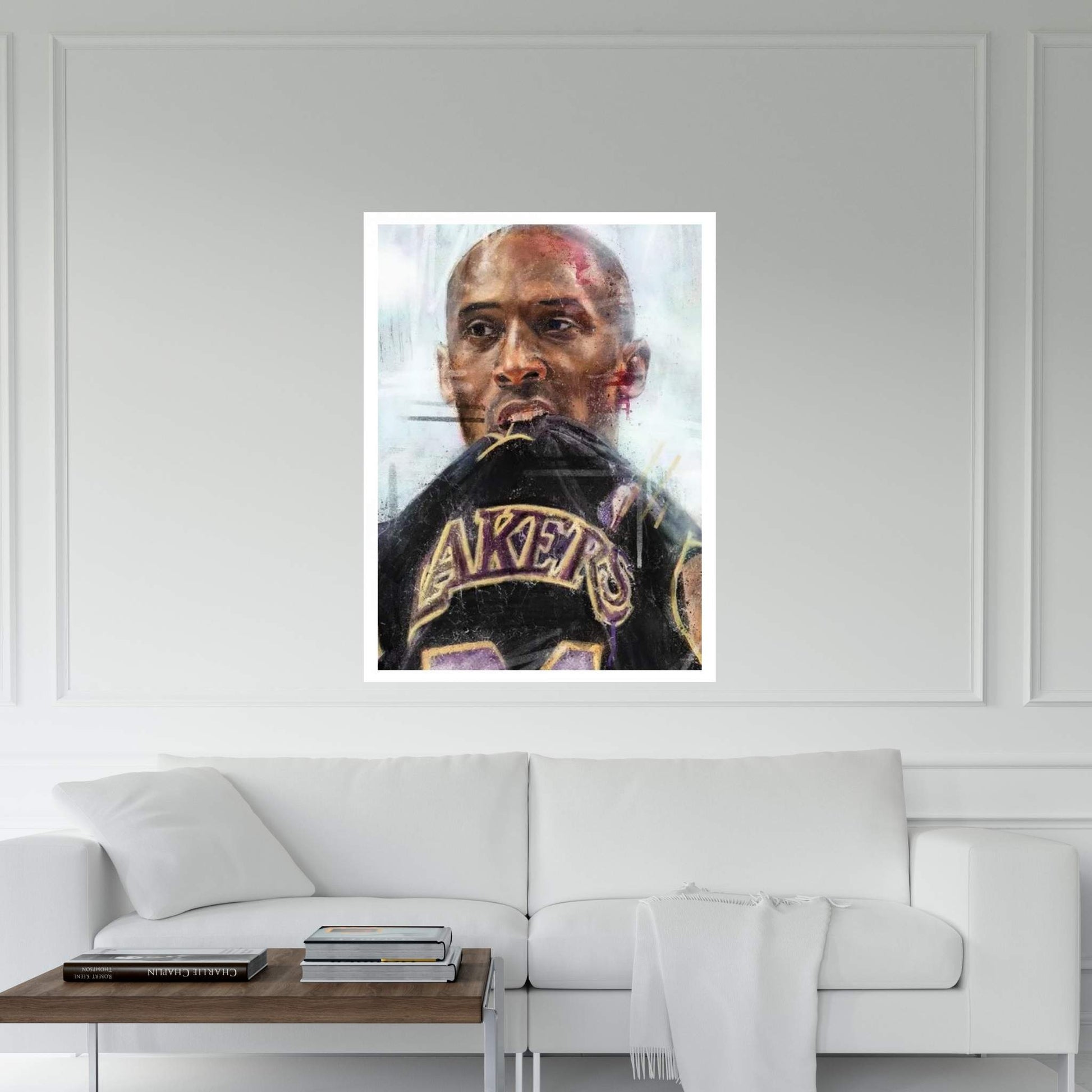 Kobe Biting Canvas Wall Art - Y Canvas