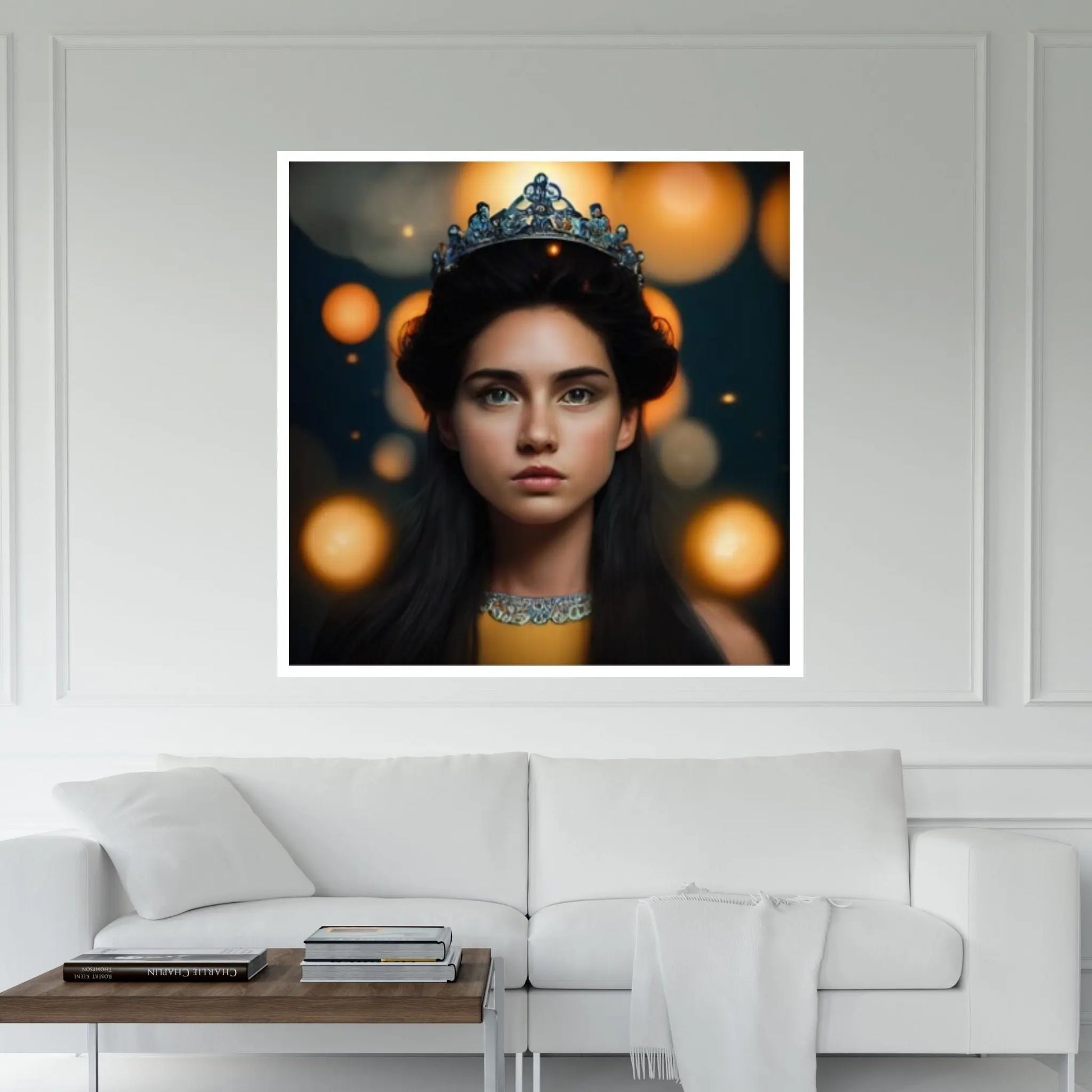 Princess Canvas, Girl Wall Art, Woman Canvas Print,Modern Wall Decor Canvas Wall Art Abstract Living Room Wall Art - Y Canvas