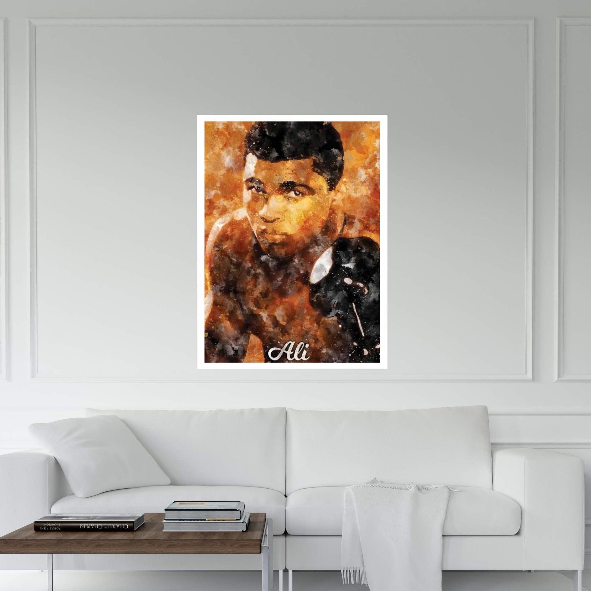 Ali Watercolor Canvas Wall Art - Y Canvas