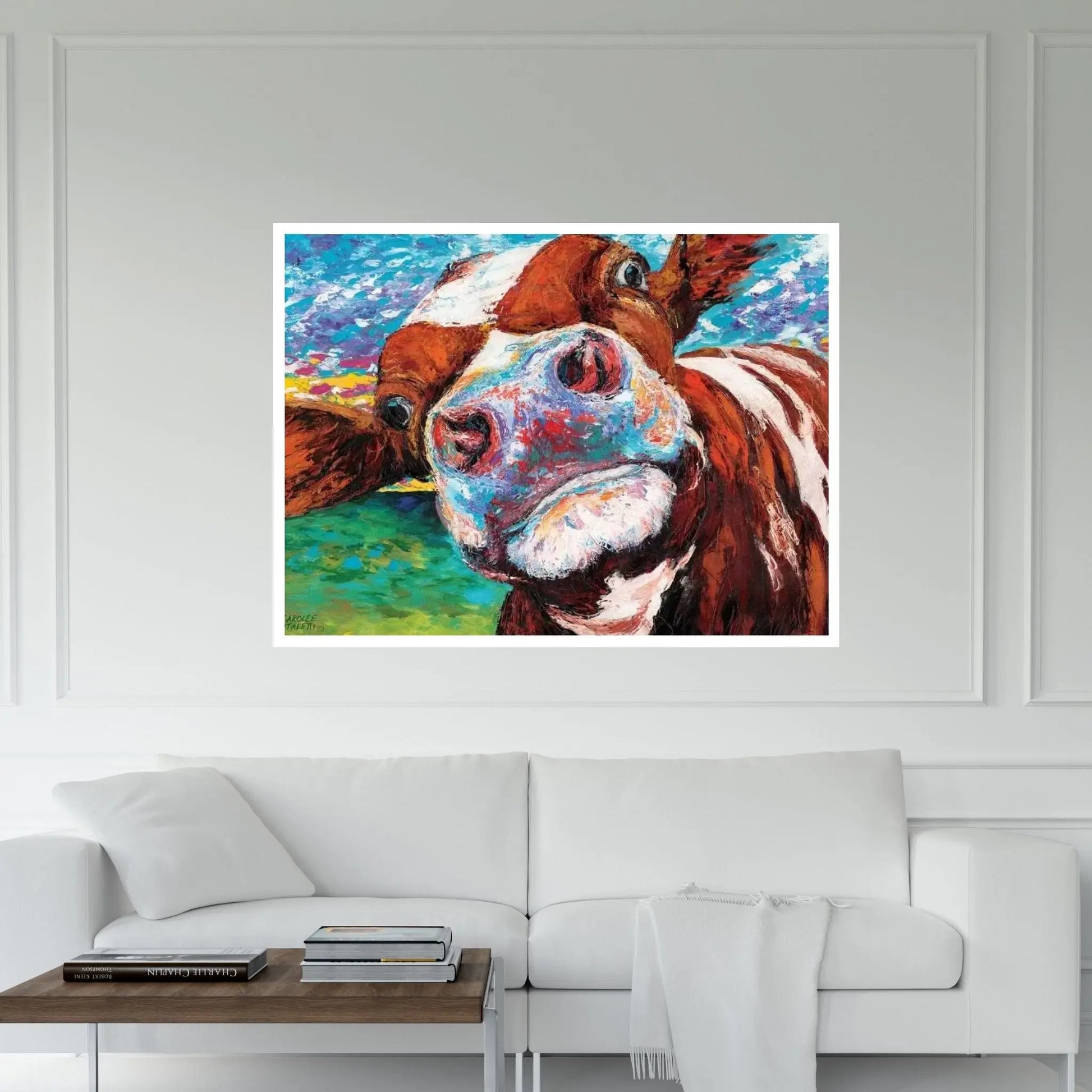 Curious Cow I Canvas Wall Art - Y Canvas