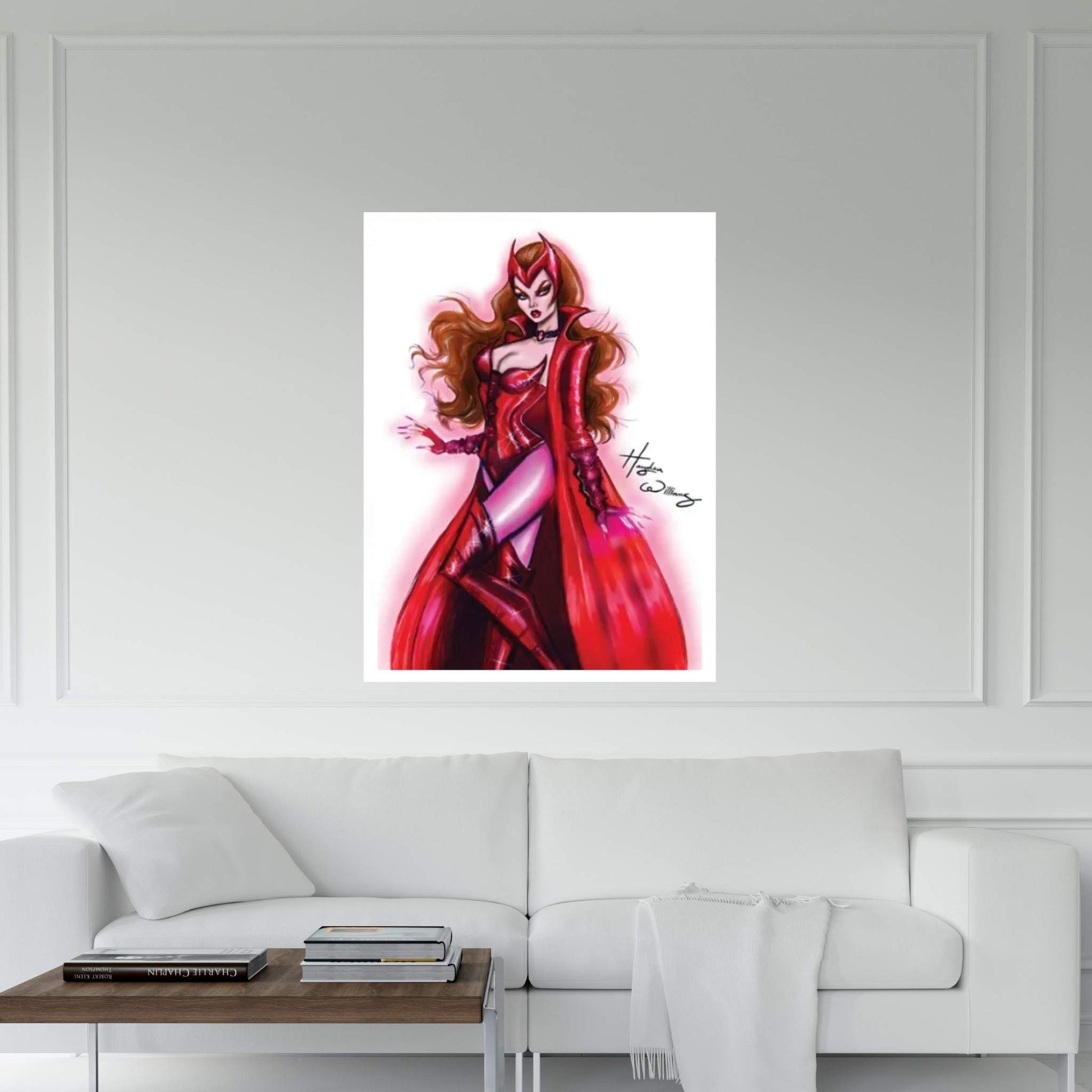 Scarlet Witch Wandavision Canvas Wall Art - Y Canvas