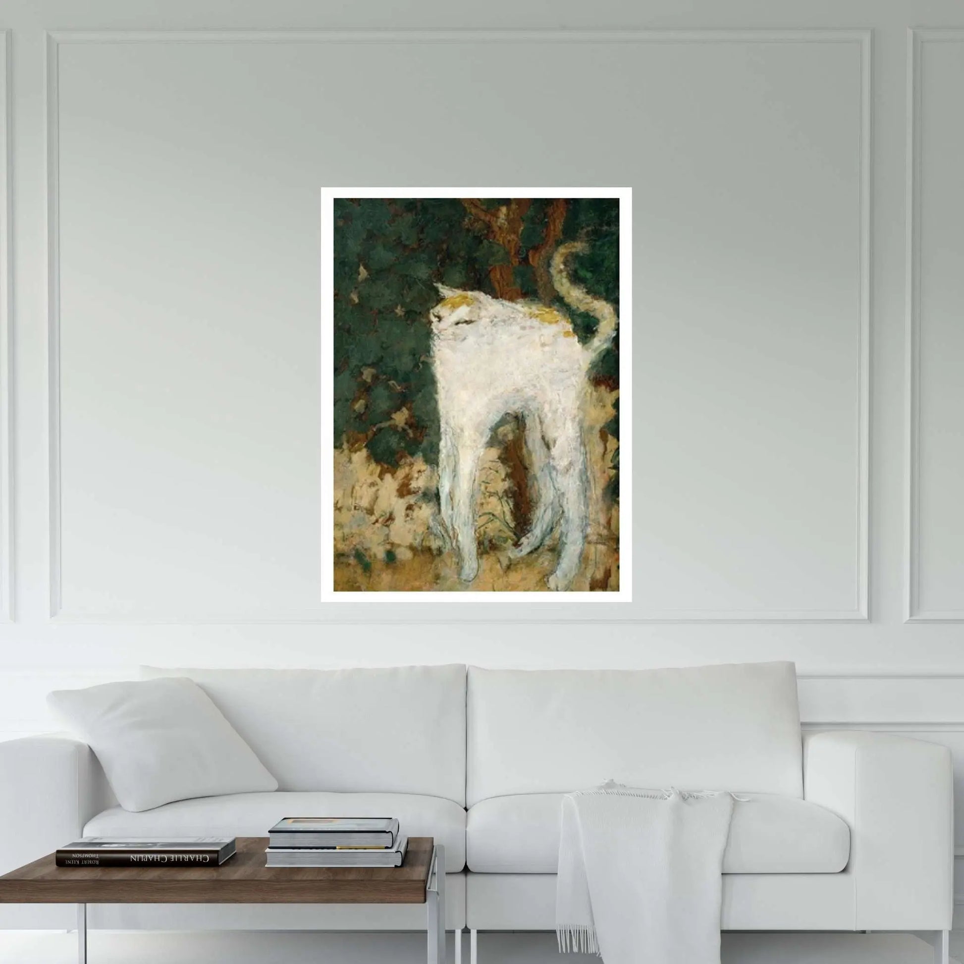 Le chat blanc 1894 by Pierre Bonnard Canvas Wall Art Print, Pierre Bonnard Poster - Y Canvas