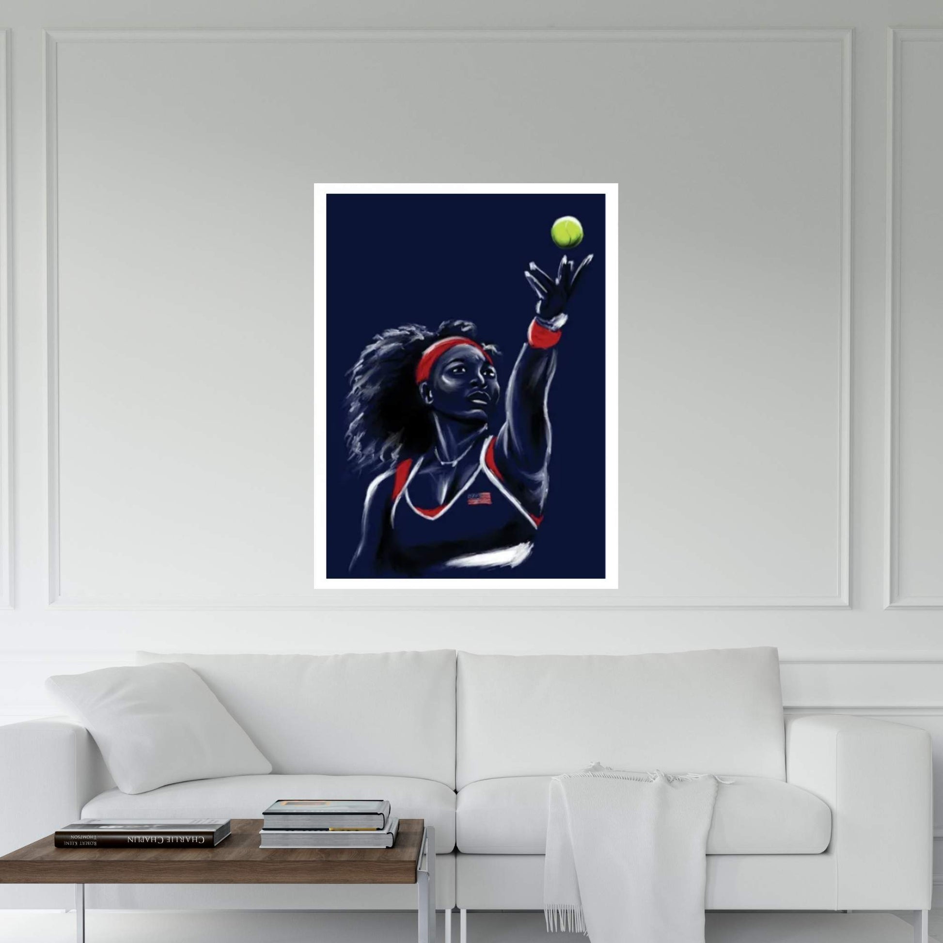 Serve Serena Williams Canvas Wall Art - Y Canvas