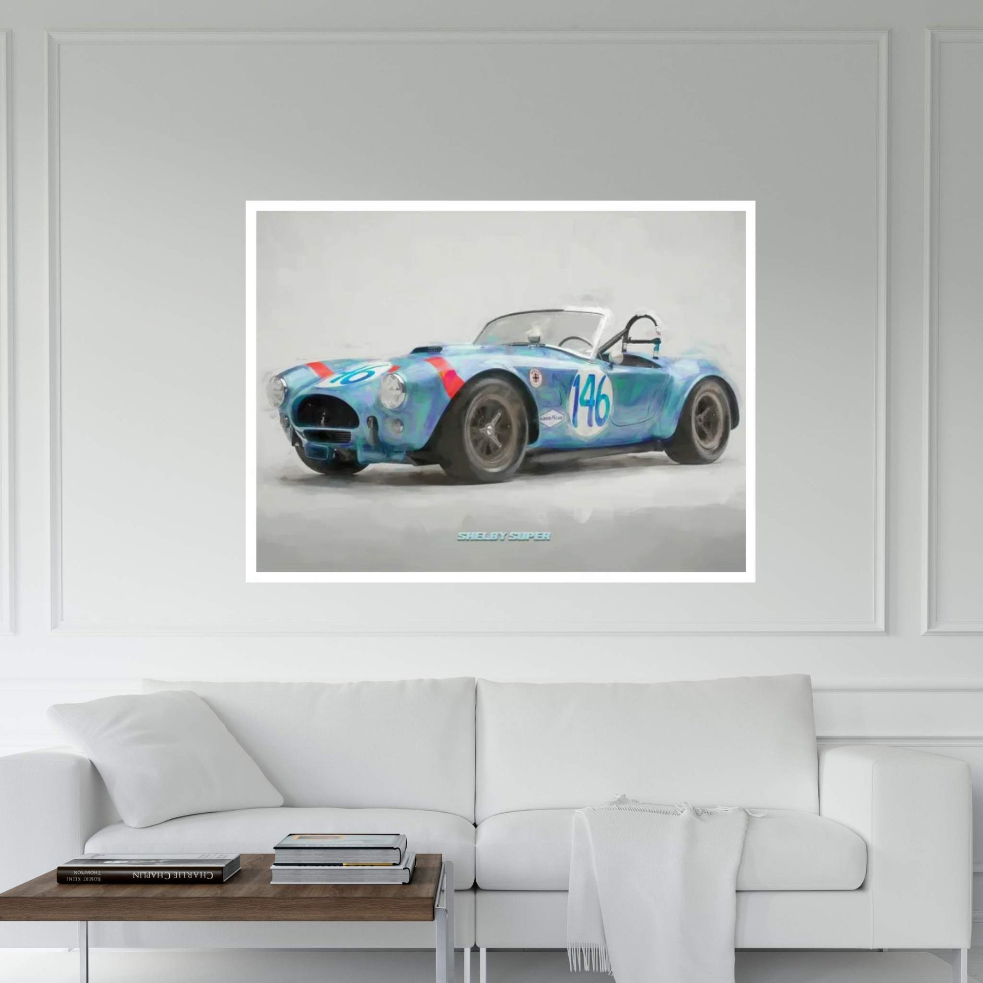 Shelby Super In Watercolor Canvas Wall Art - Y Canvas
