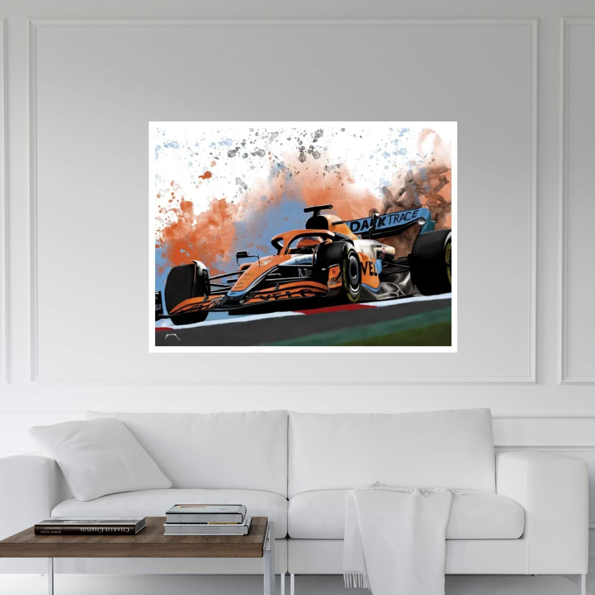 Ricciardo's Racecar Canvas Wall Art - Y Canvas
