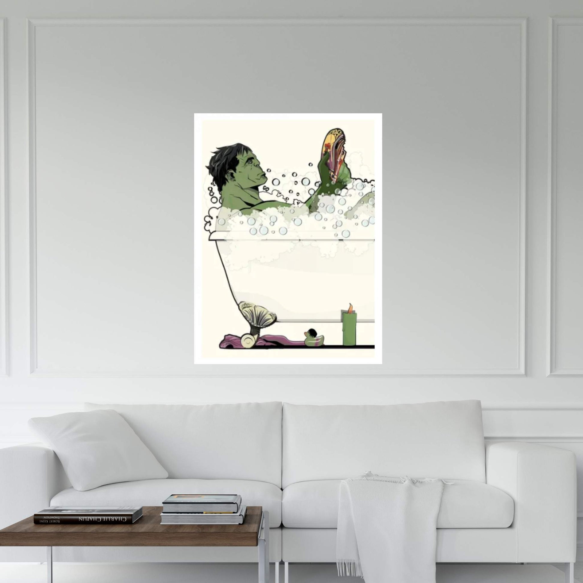 Hulk Bath 2020 Canvas Wall Art - Y Canvas