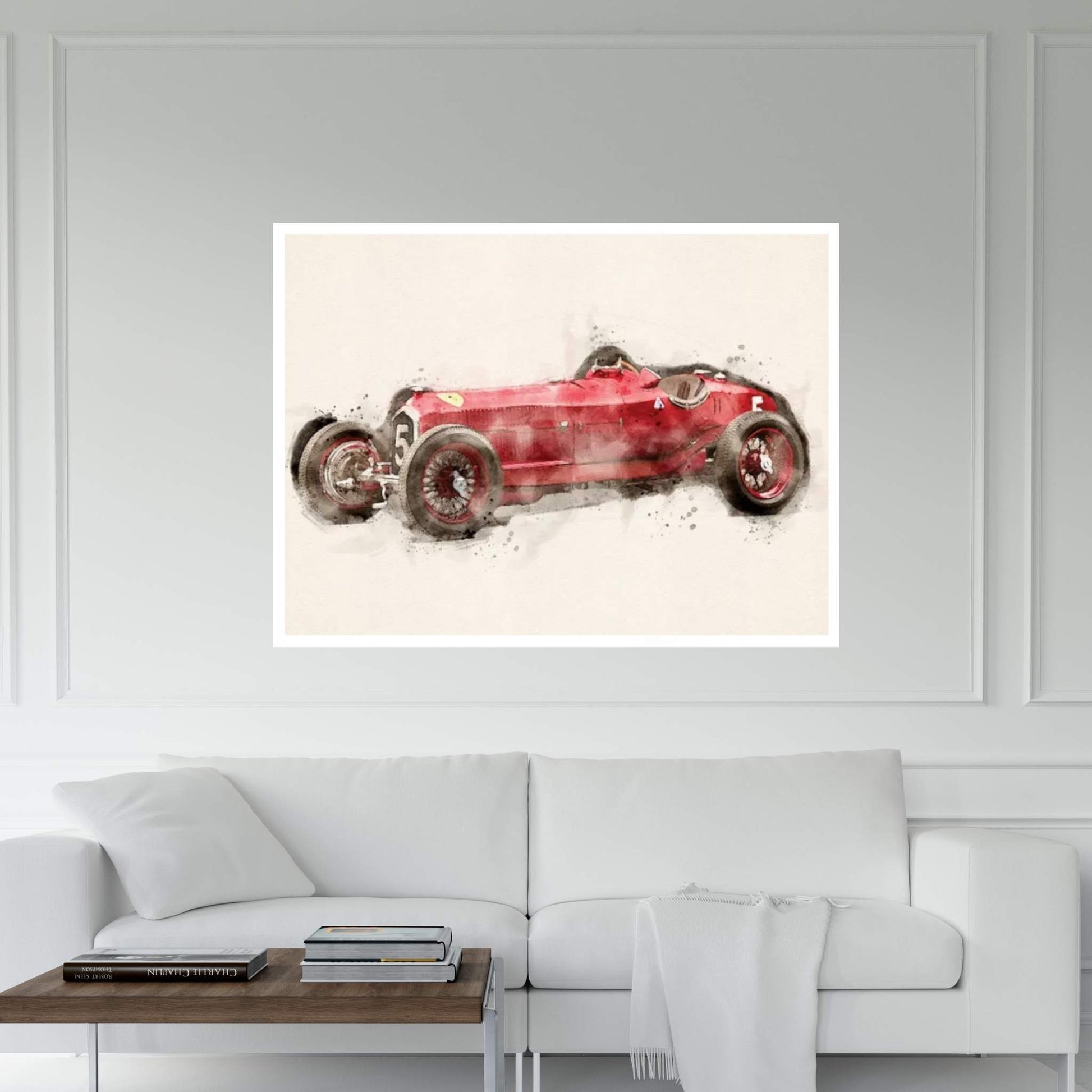 Alfa Romeo Retro V II Canvas Wall Art - Y Canvas