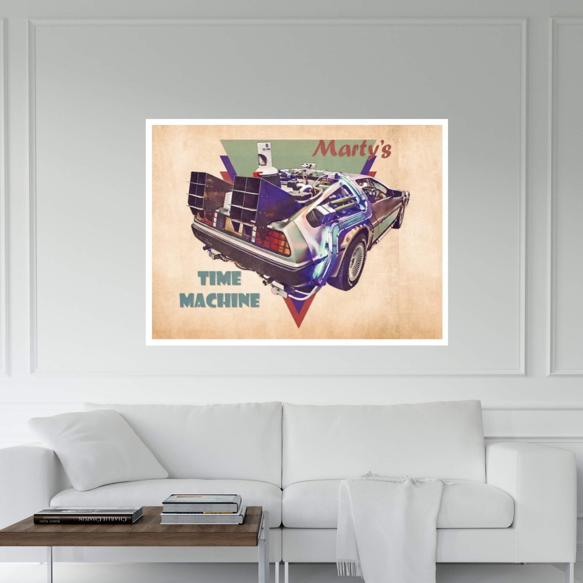 Marty's Time Machine Canvas Wall Art - Y Canvas