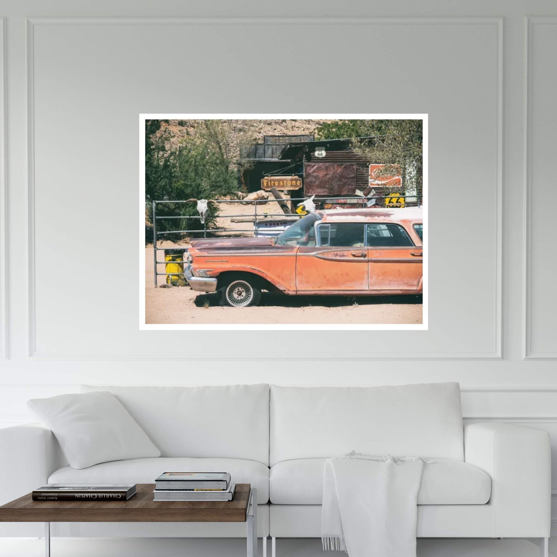 American West - Us 66 Canvas Wall Art - Y Canvas