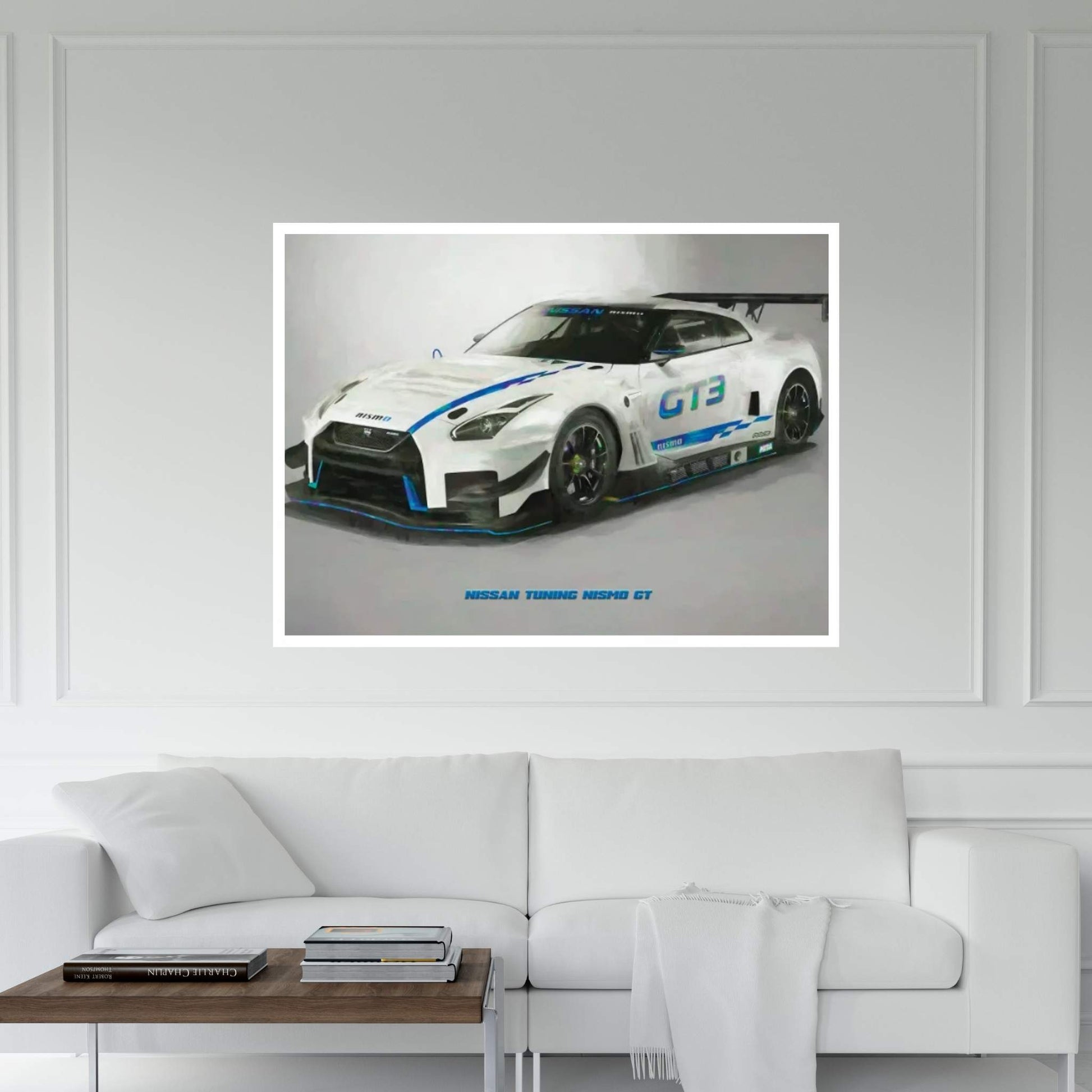 Nissan Tuning Nismo GT In Watercolor Canvas Wall Art - Y Canvas