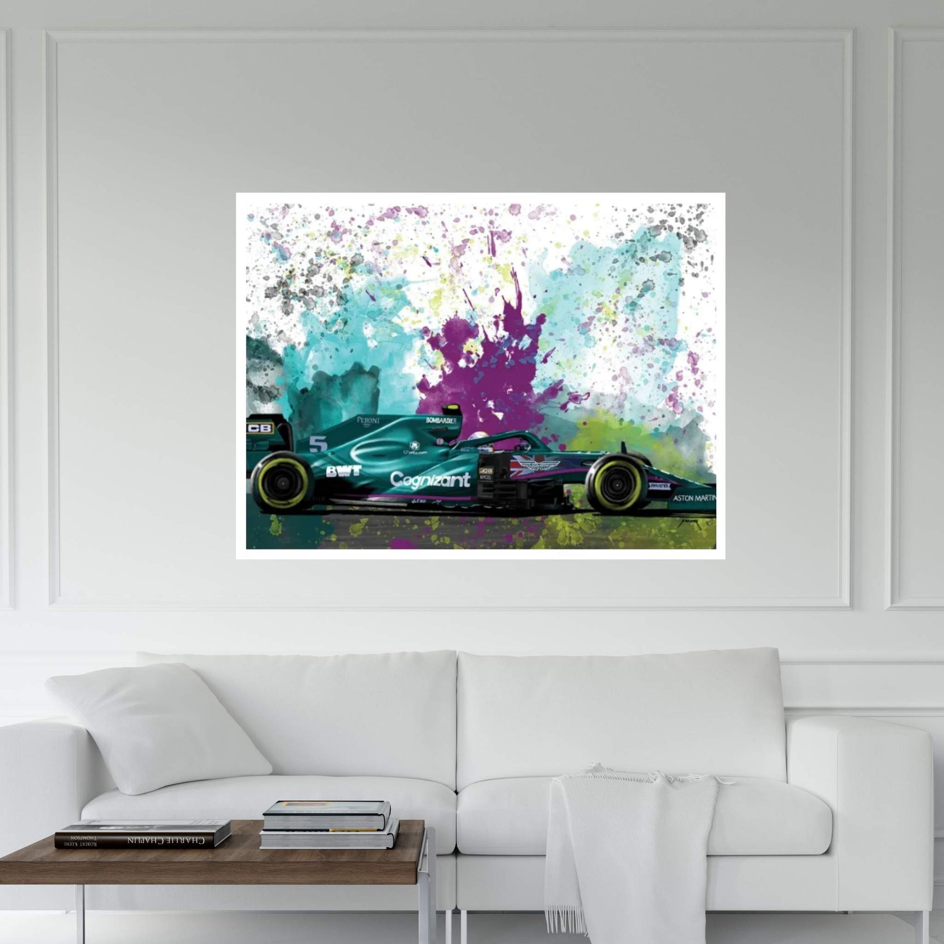 Russel's Racecar Canvas Wall Art - Y Canvas