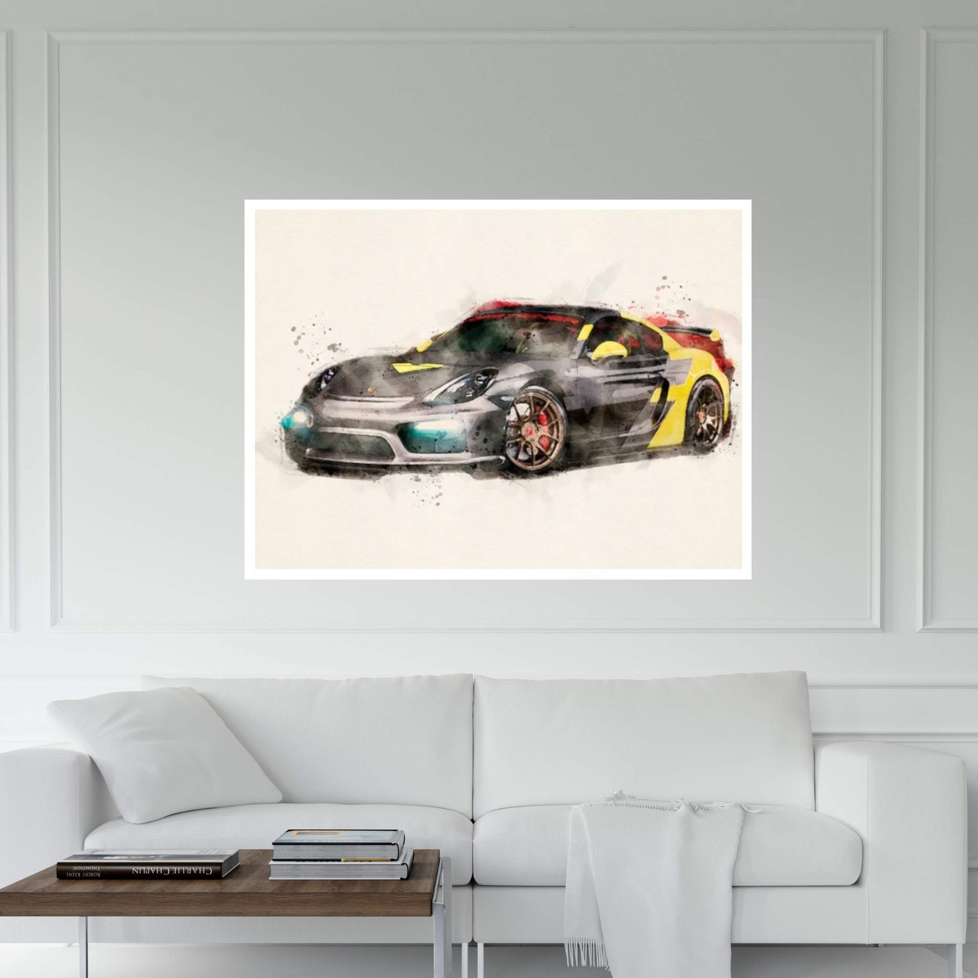 Porsche GT4 V II Canvas Wall Art - Y Canvas