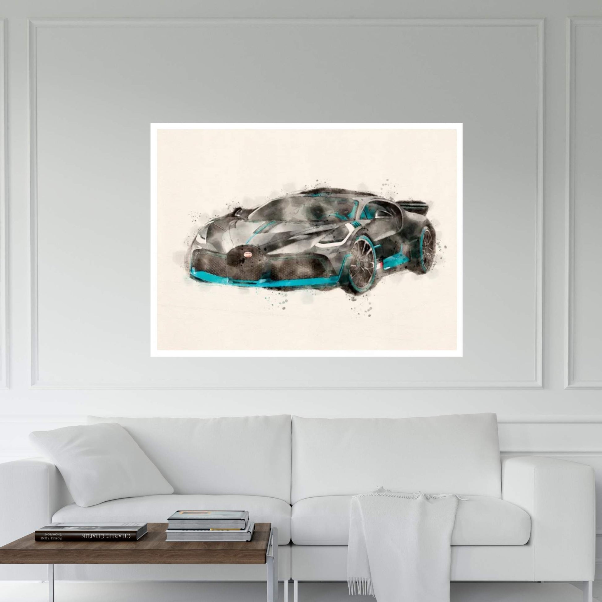 Bugatti Veyron IX Canvas Wall Art - Y Canvas