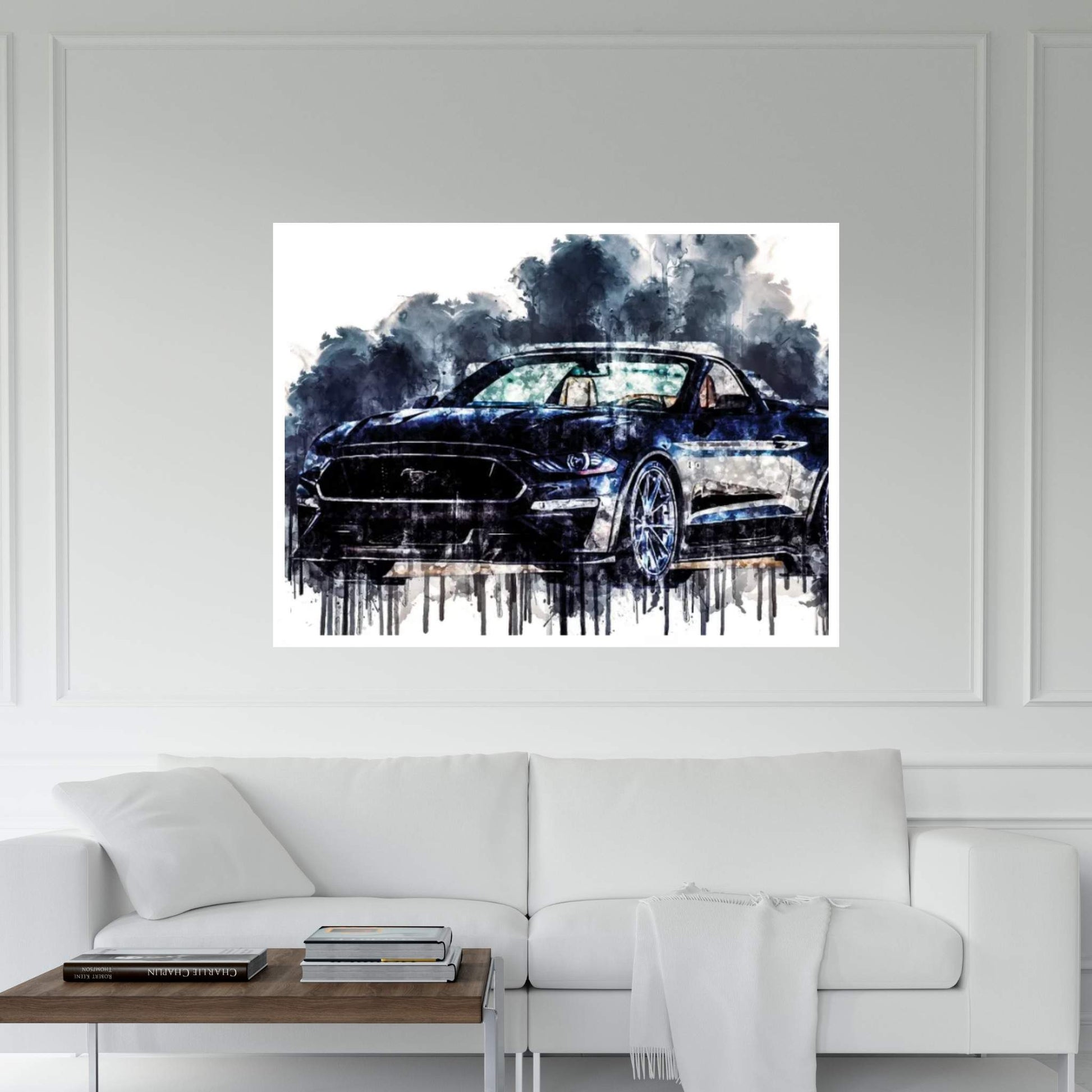 2018 Ford Mustang GT Canvas Wall Art - Y Canvas