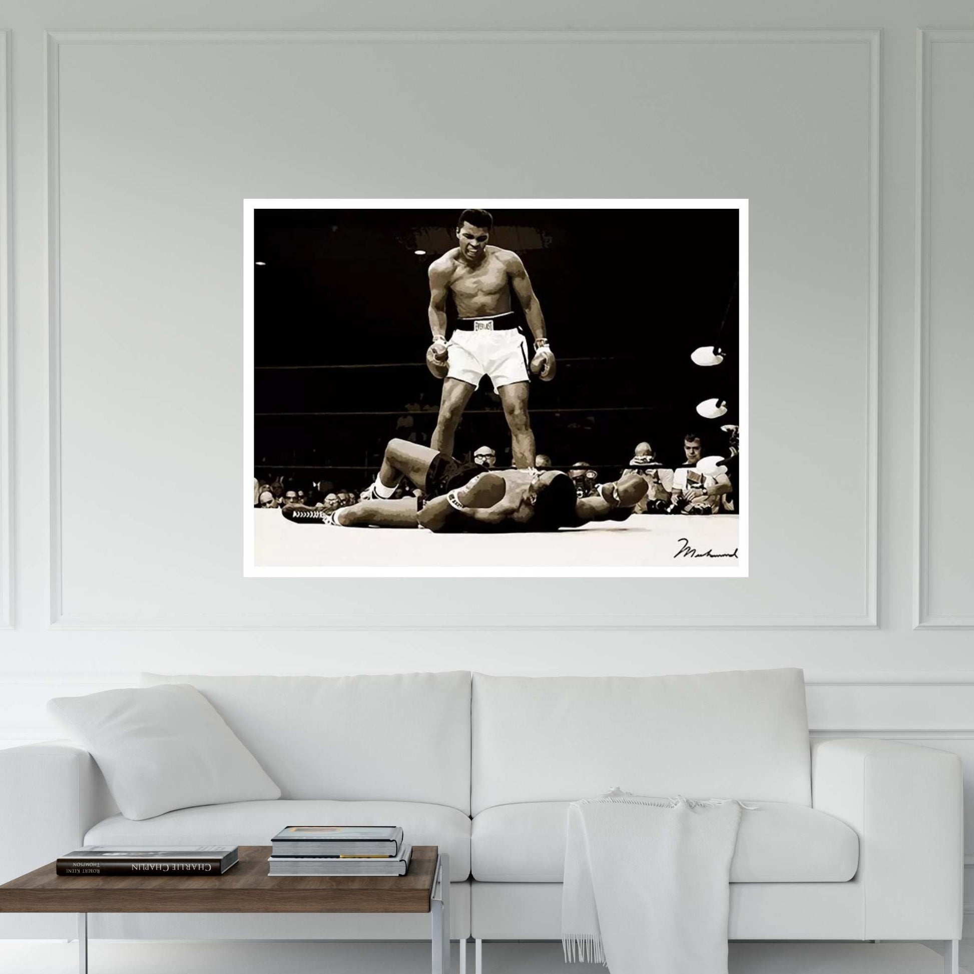 Muhammad Ali Vs. Sonny Liston, 1965 Canvas Wall Art - Y Canvas
