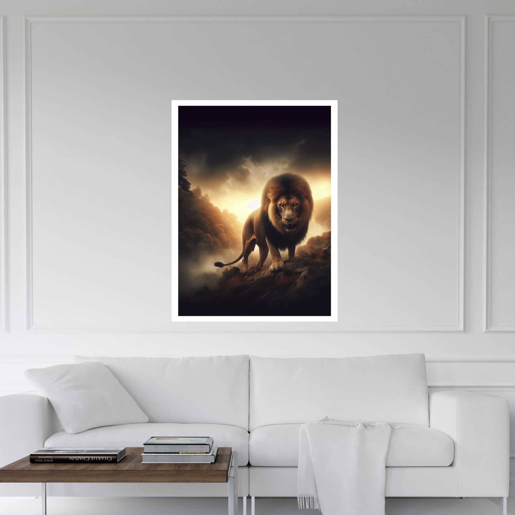Lion Animal Canvas Wall Art Home Decor - Y Canvas